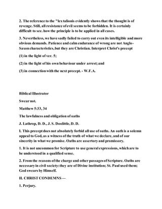 Jesus was correcting the eye for an eye law | DOCX