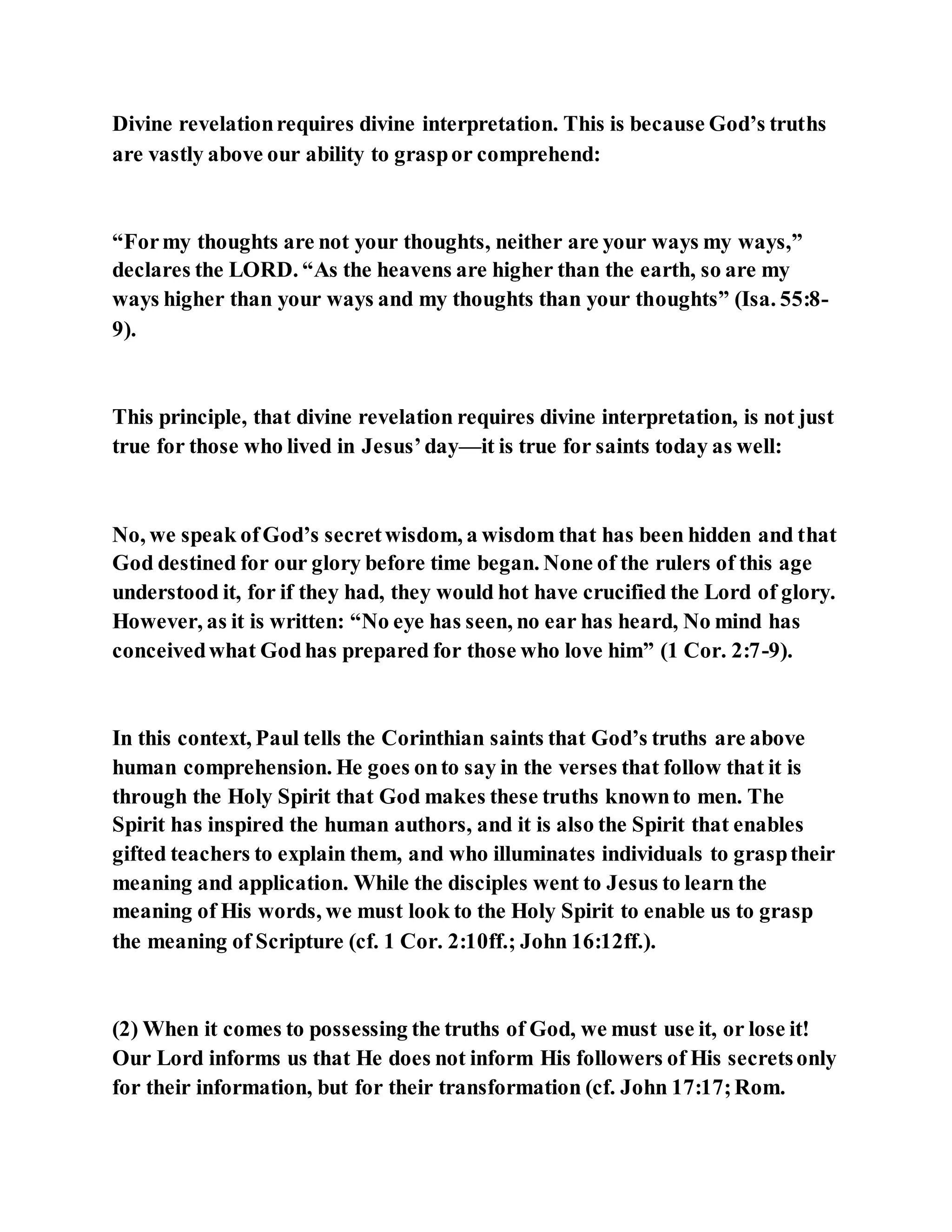 Jesus was explaining the parable of the sower