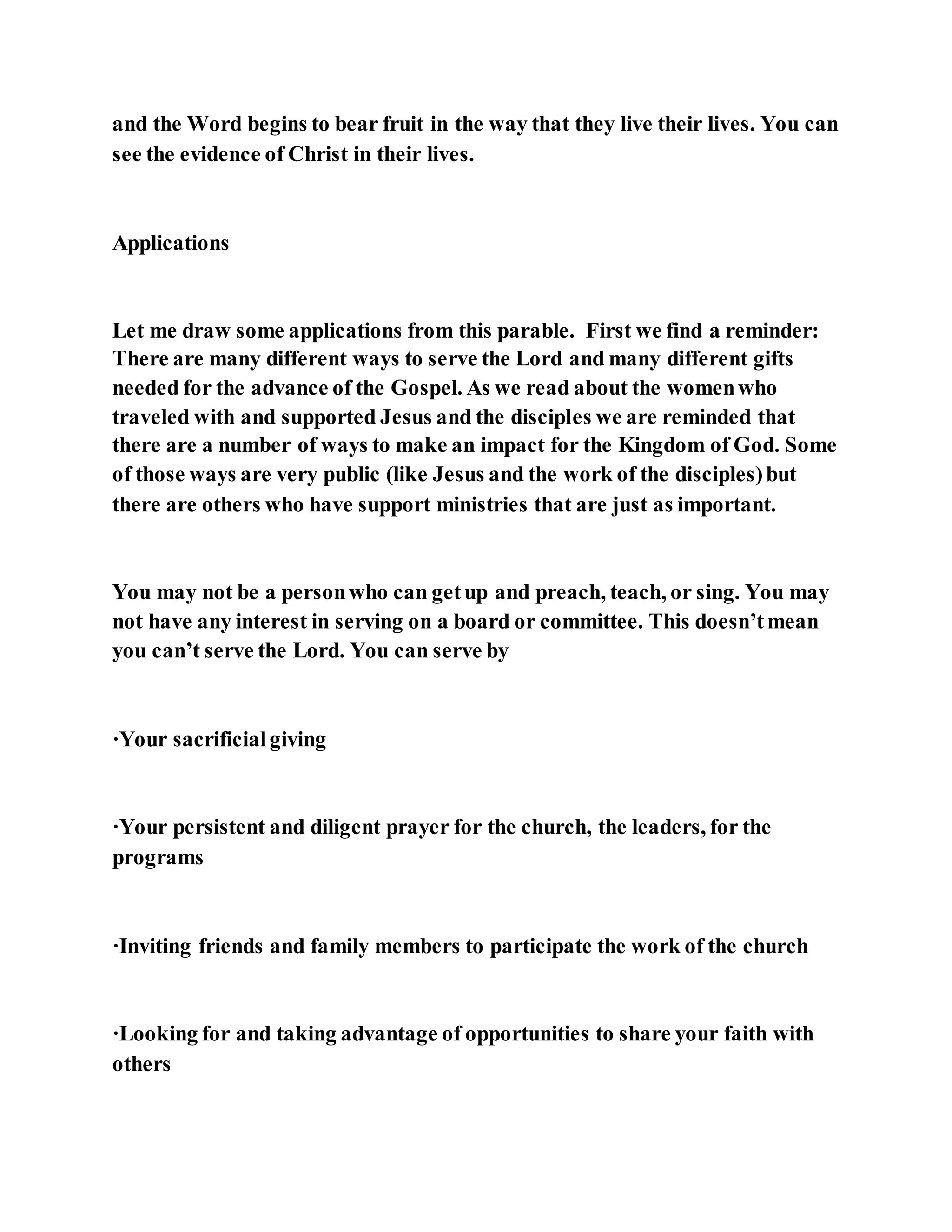 Jesus was explaining the parable of the sower