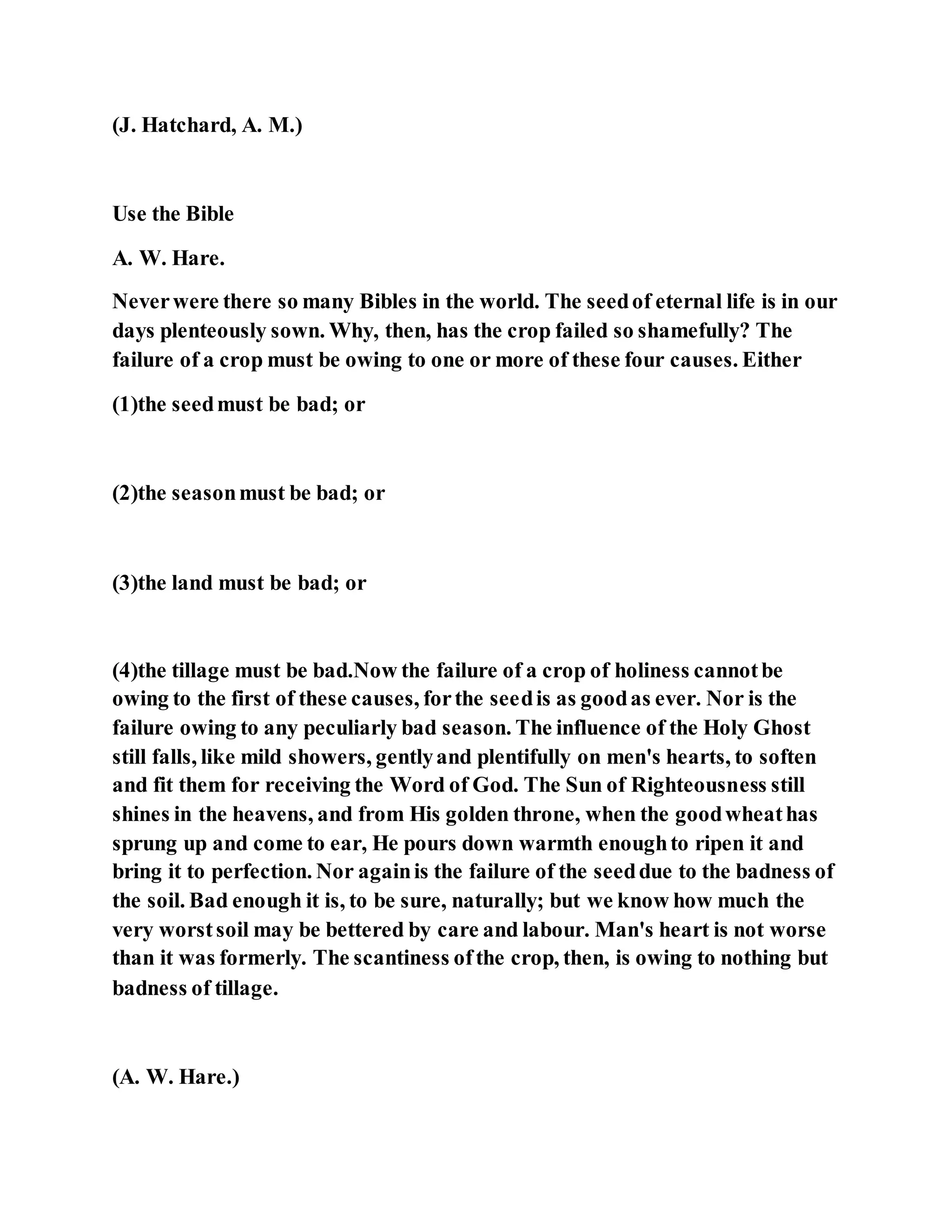 Jesus was explaining the parable of the sower