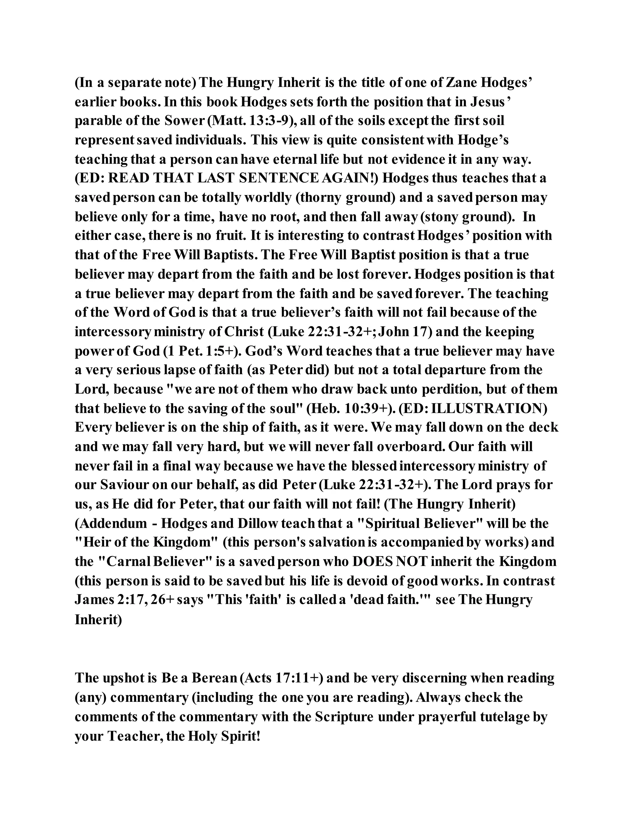 Jesus was explaining the parable of the sower