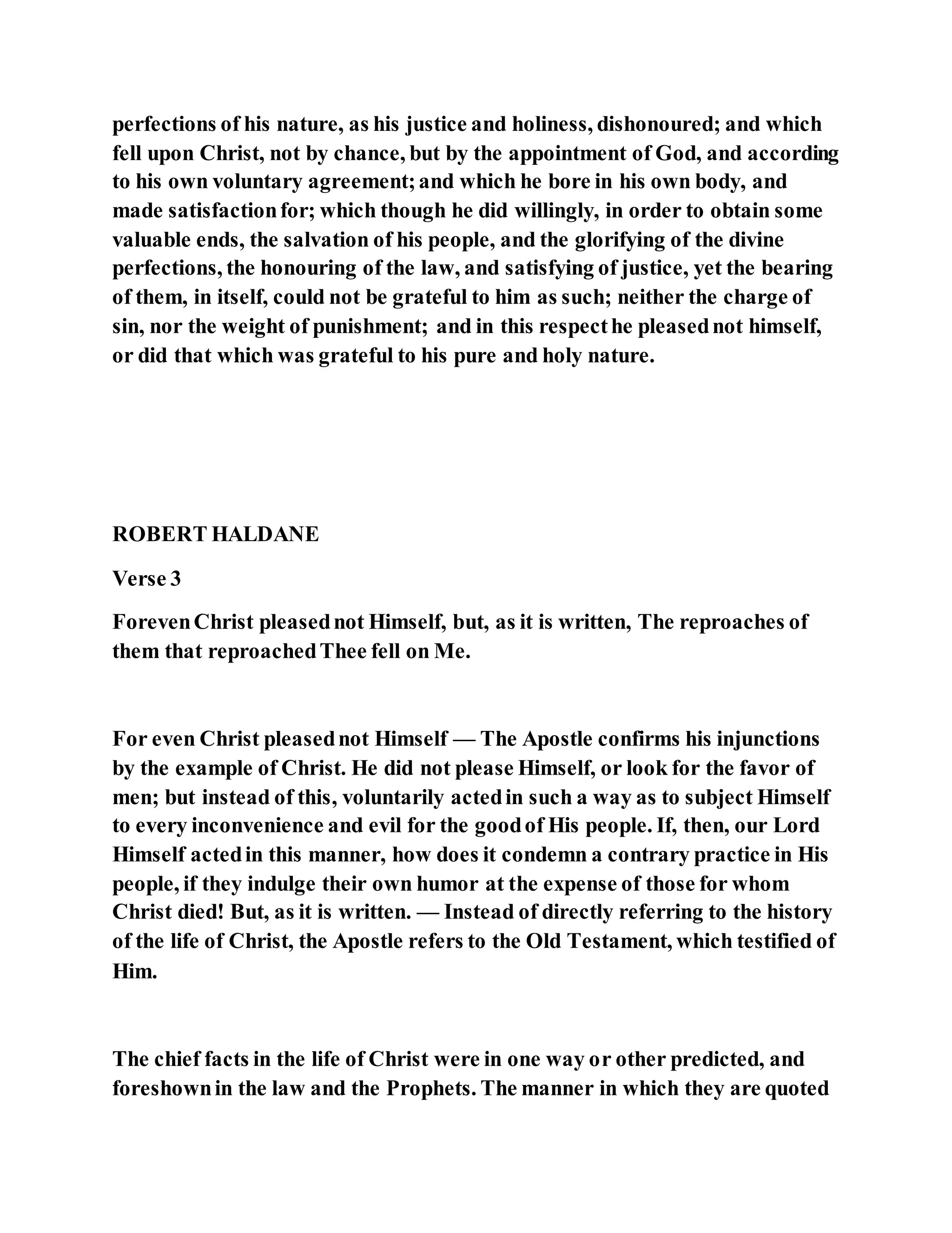 Jesus was not a self pleaser