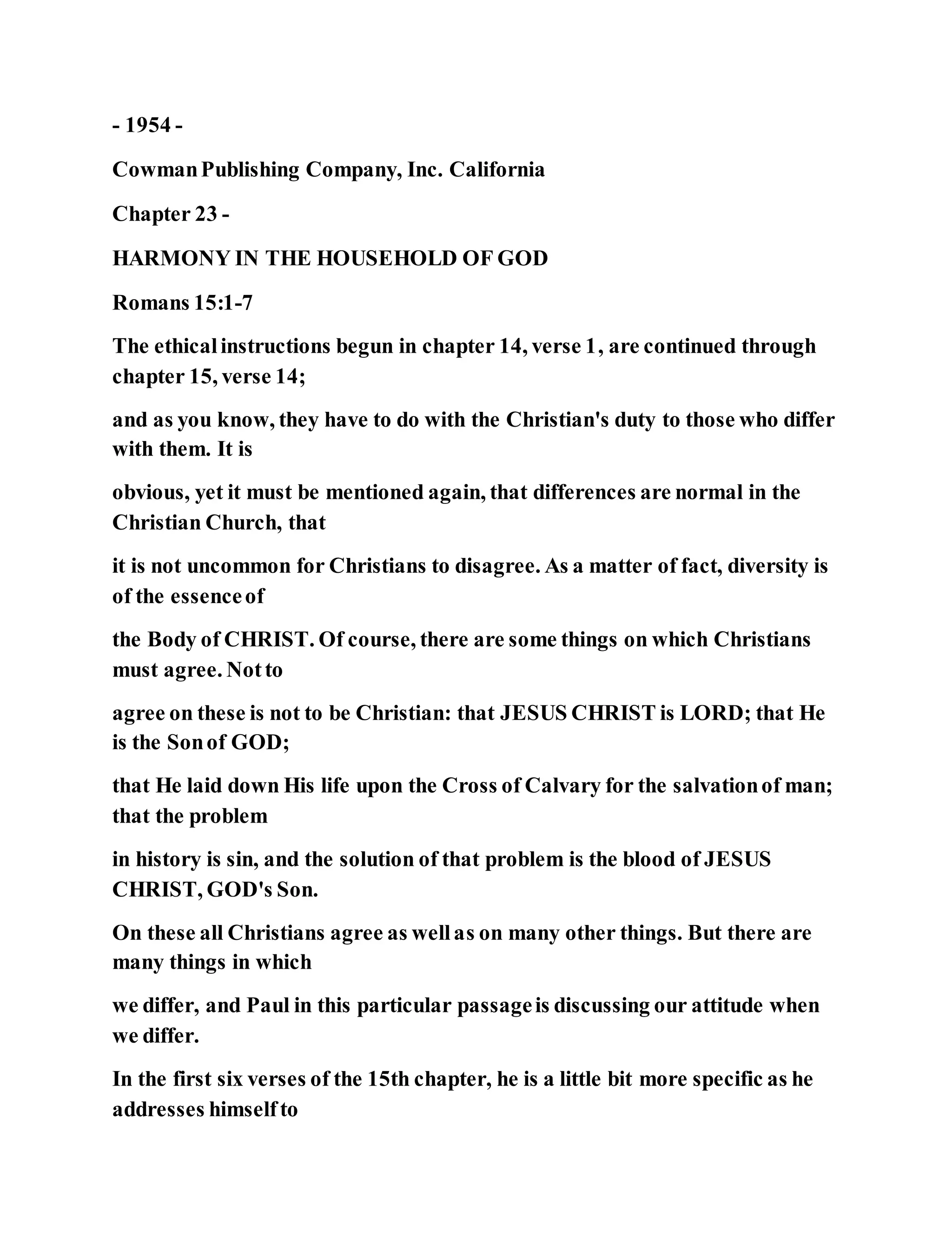 Jesus was not a self pleaser