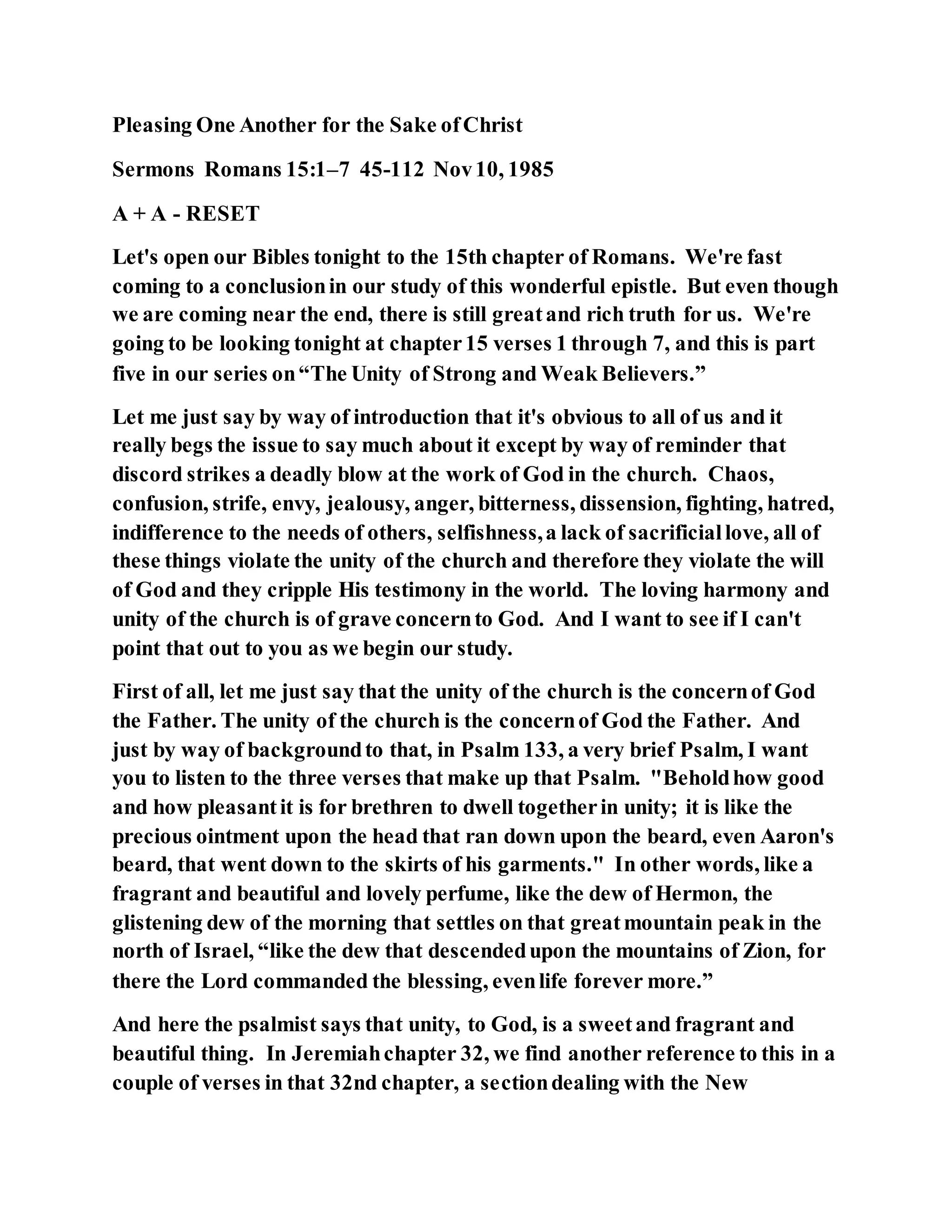 Jesus was not a self pleaser