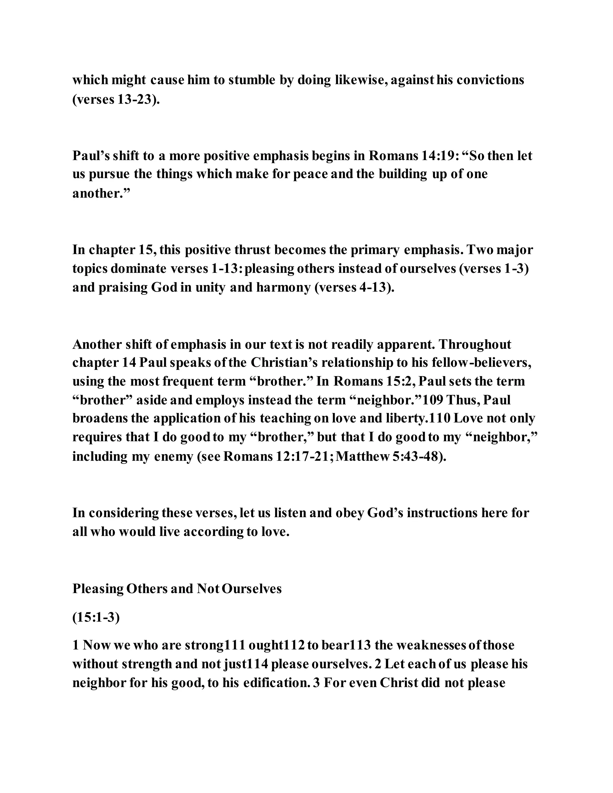 Jesus was not a self pleaser