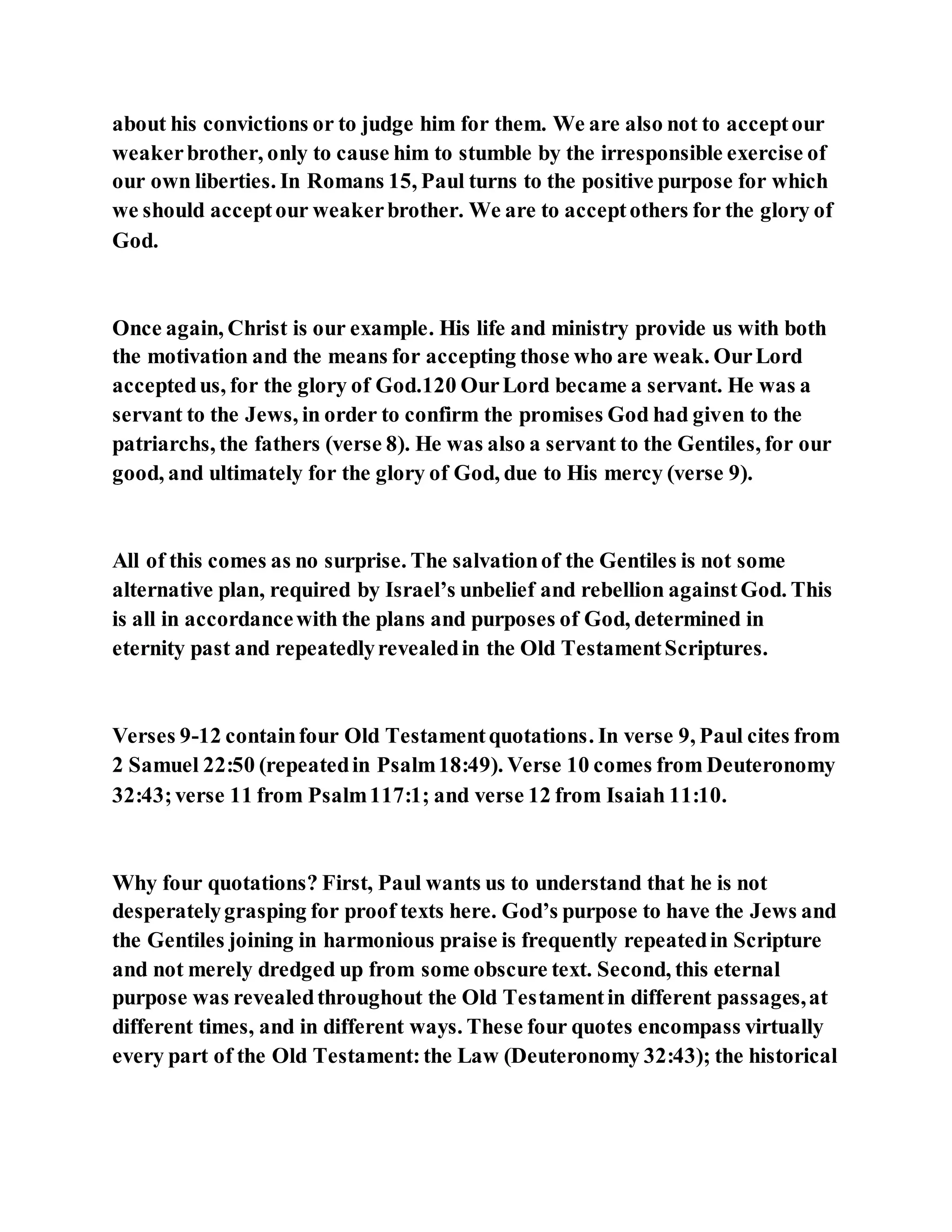 Jesus was not a self pleaser