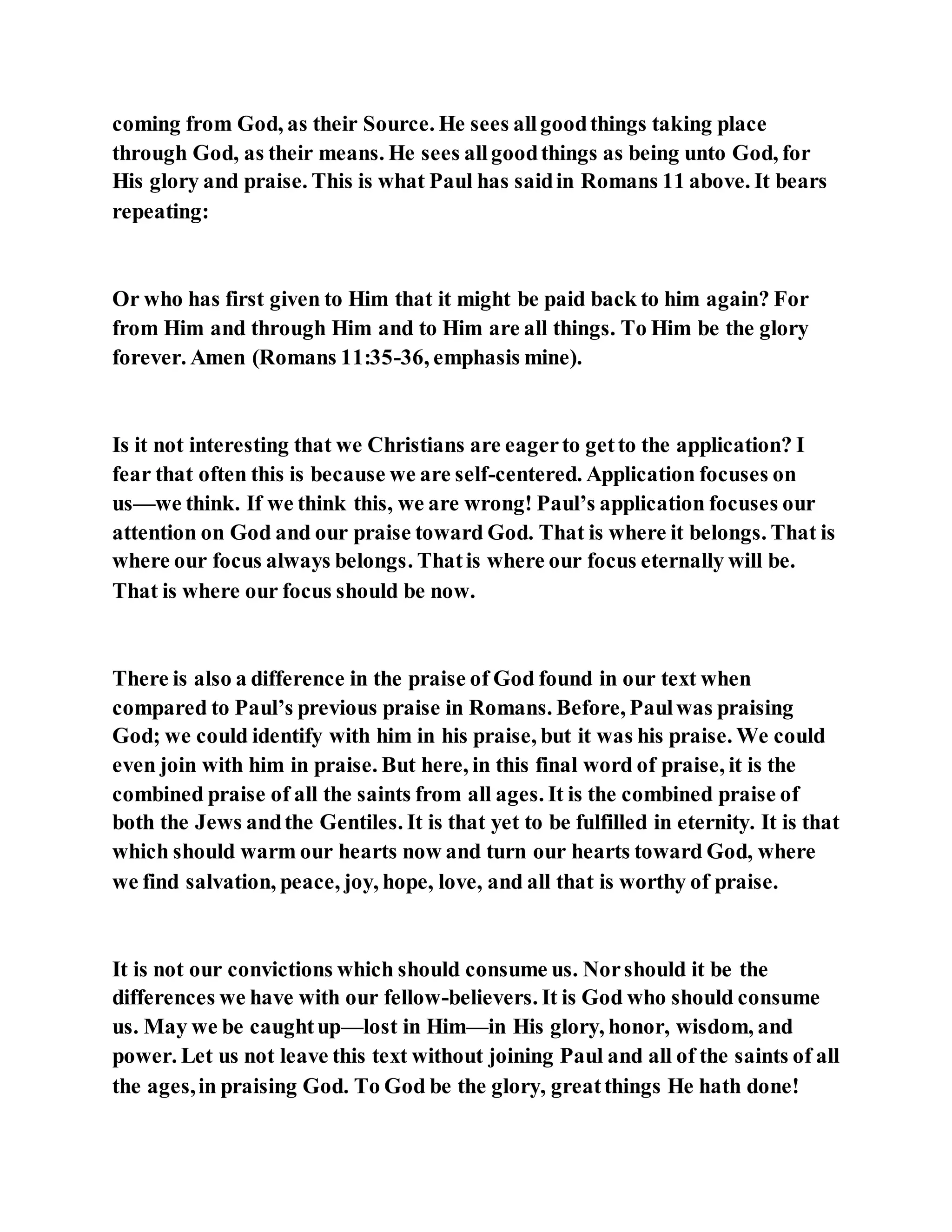 Jesus was not a self pleaser