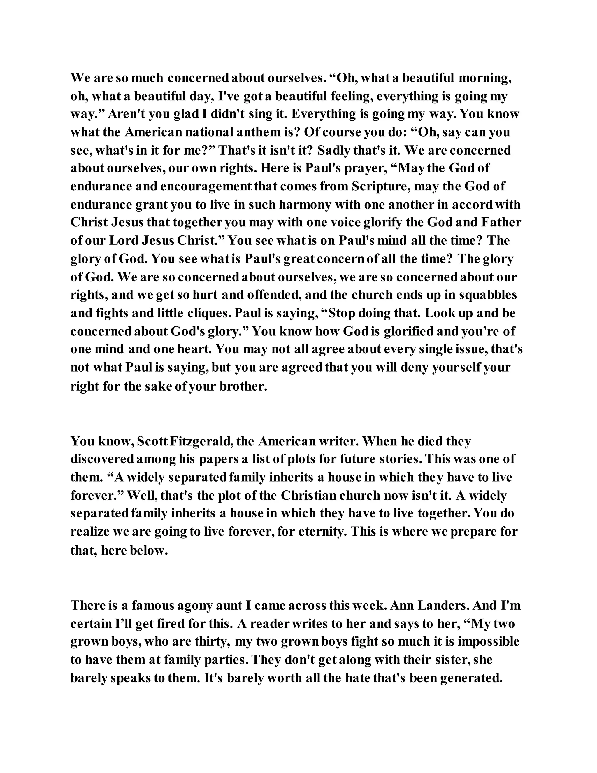 Jesus was not a self pleaser