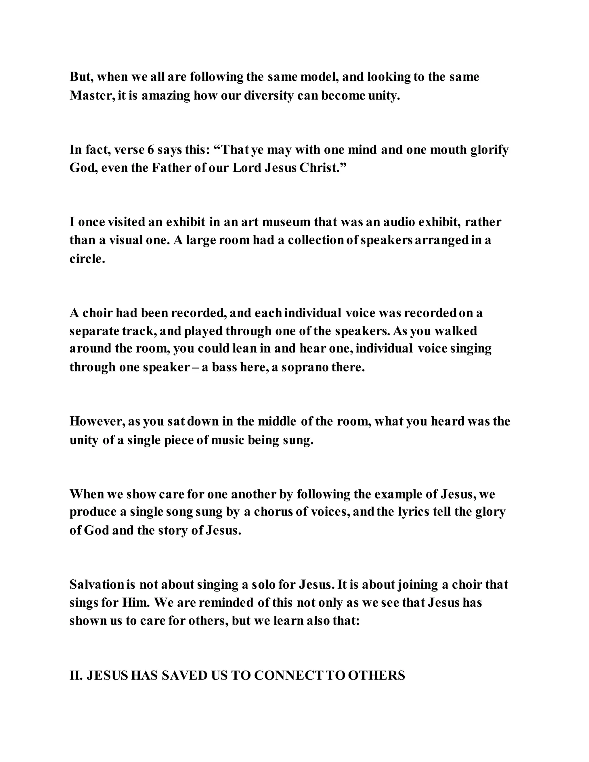 Jesus was not a self pleaser