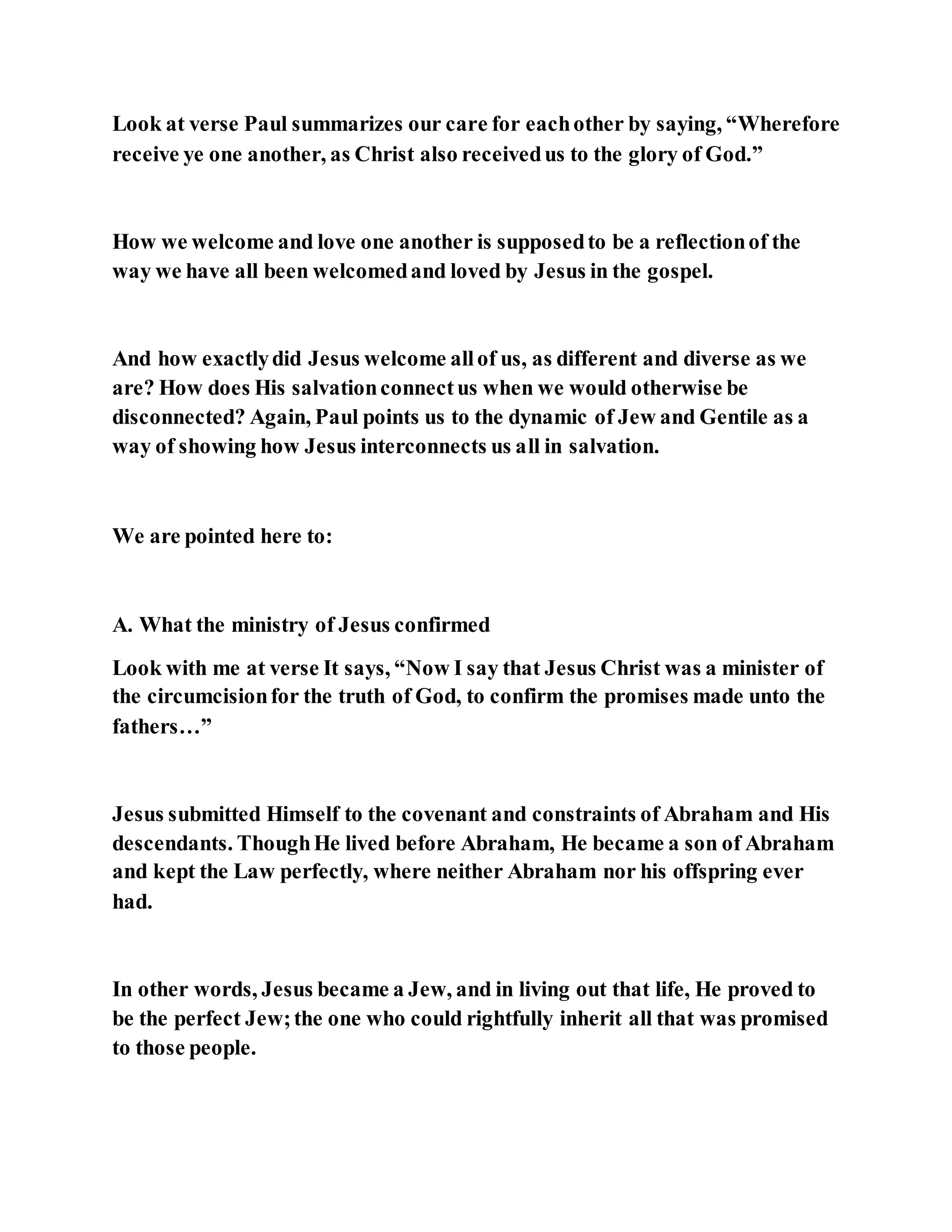 Jesus was not a self pleaser