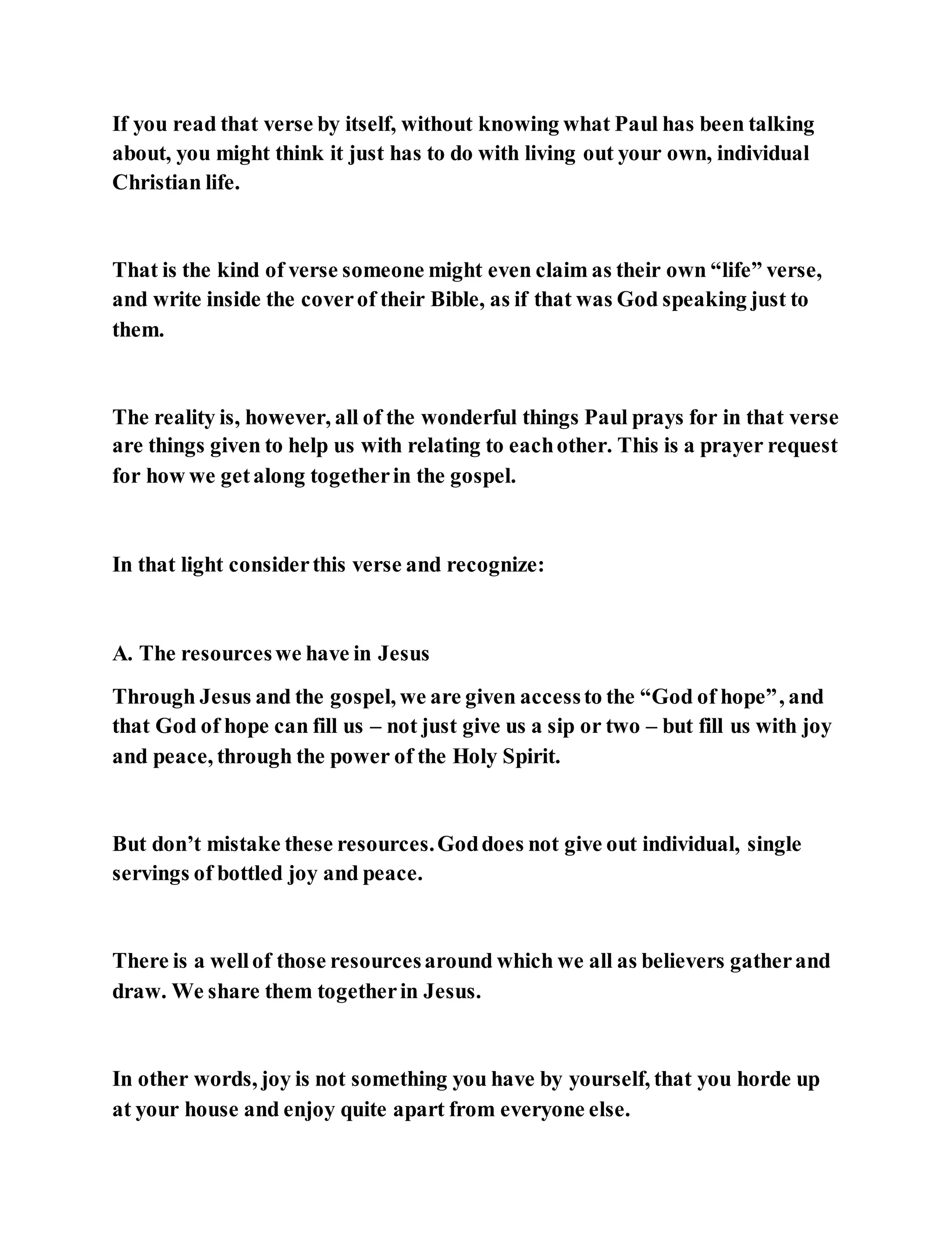 Jesus was not a self pleaser