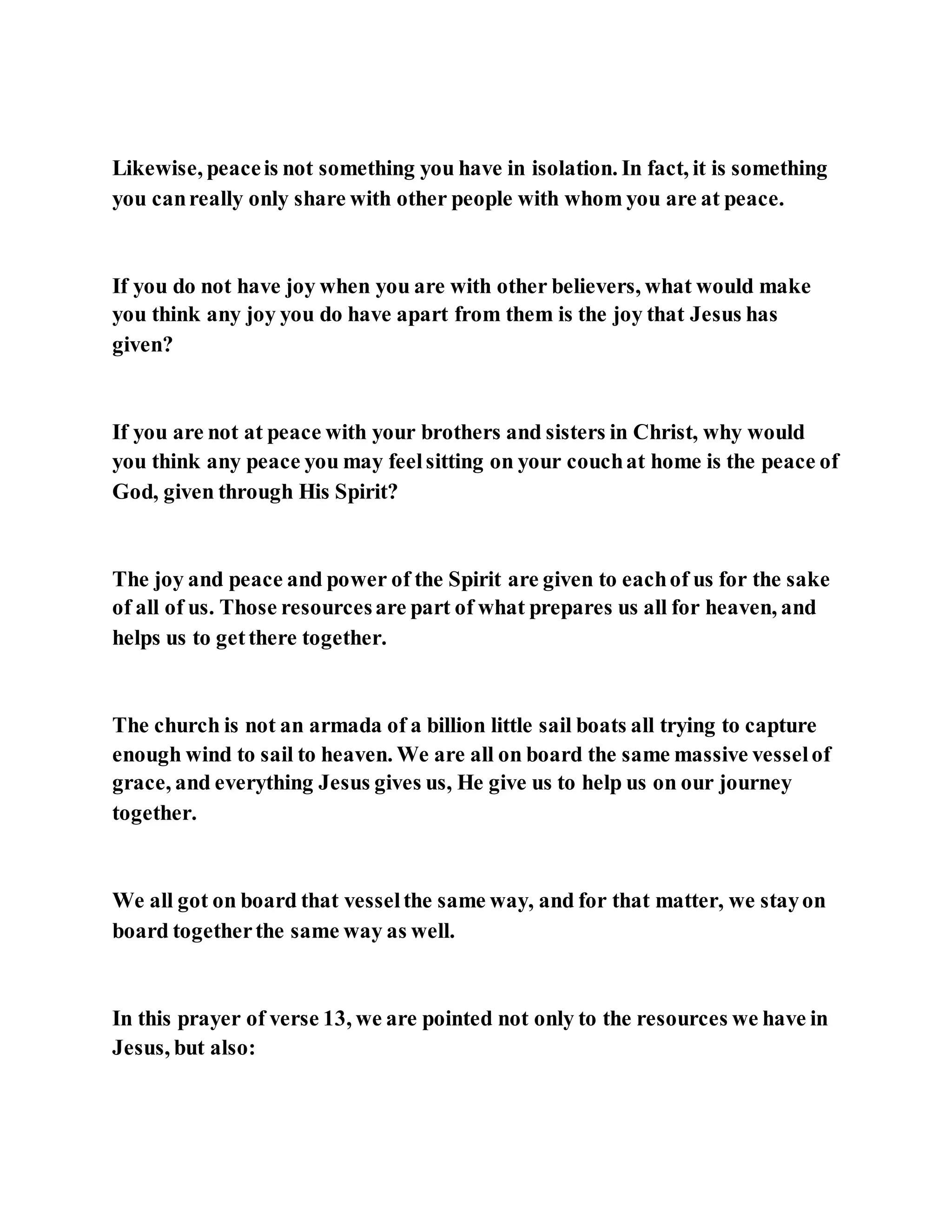 Jesus was not a self pleaser