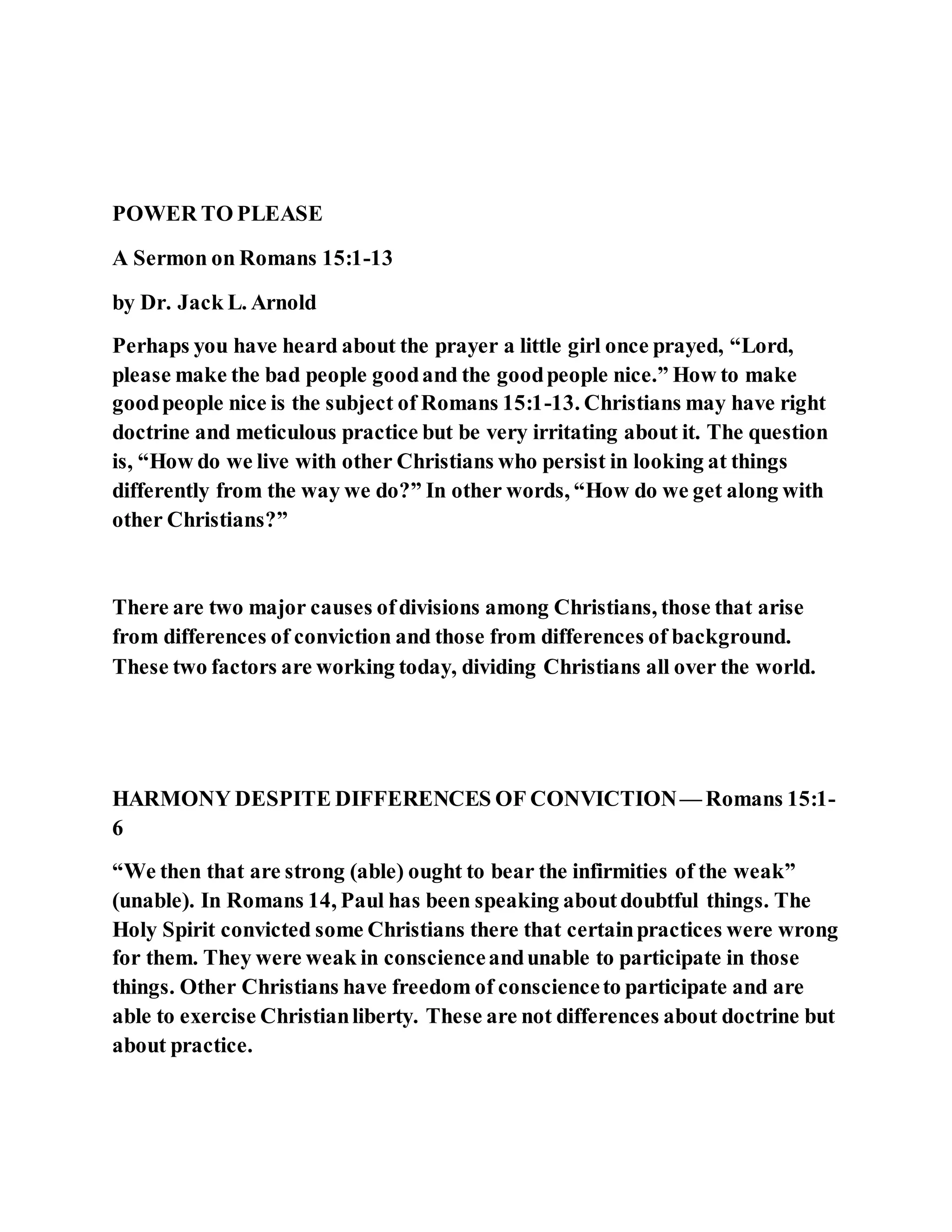 Jesus was not a self pleaser