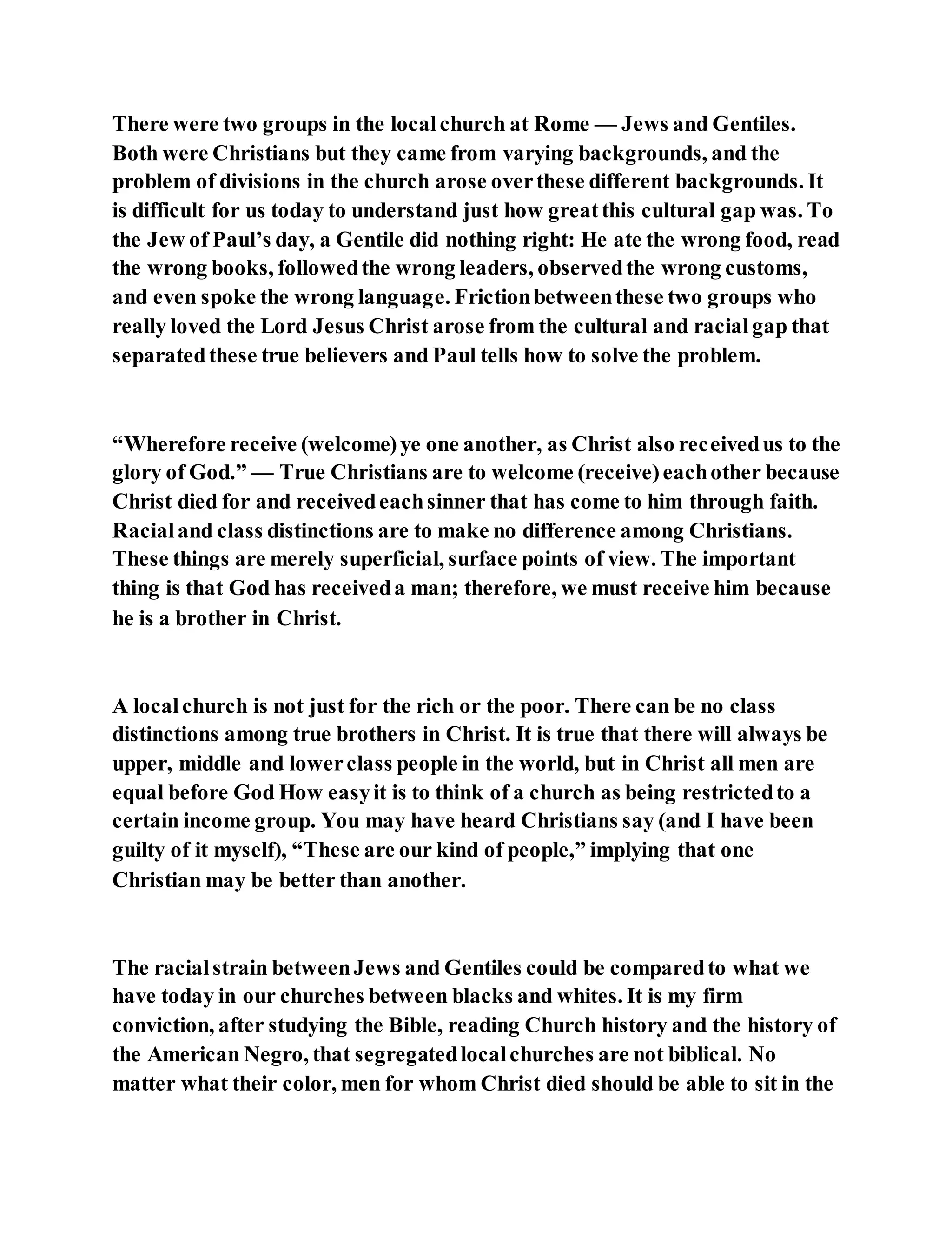 Jesus was not a self pleaser