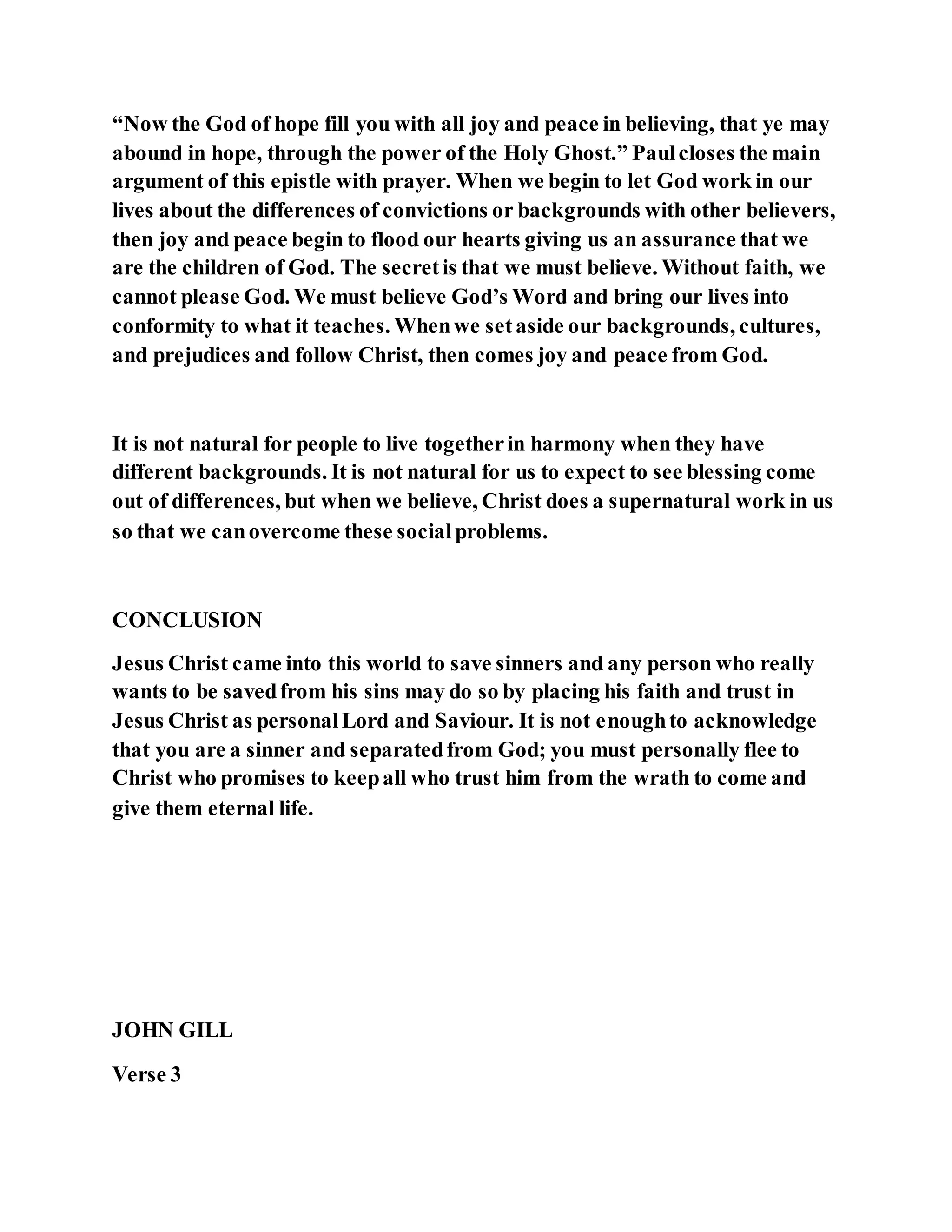 Jesus was not a self pleaser