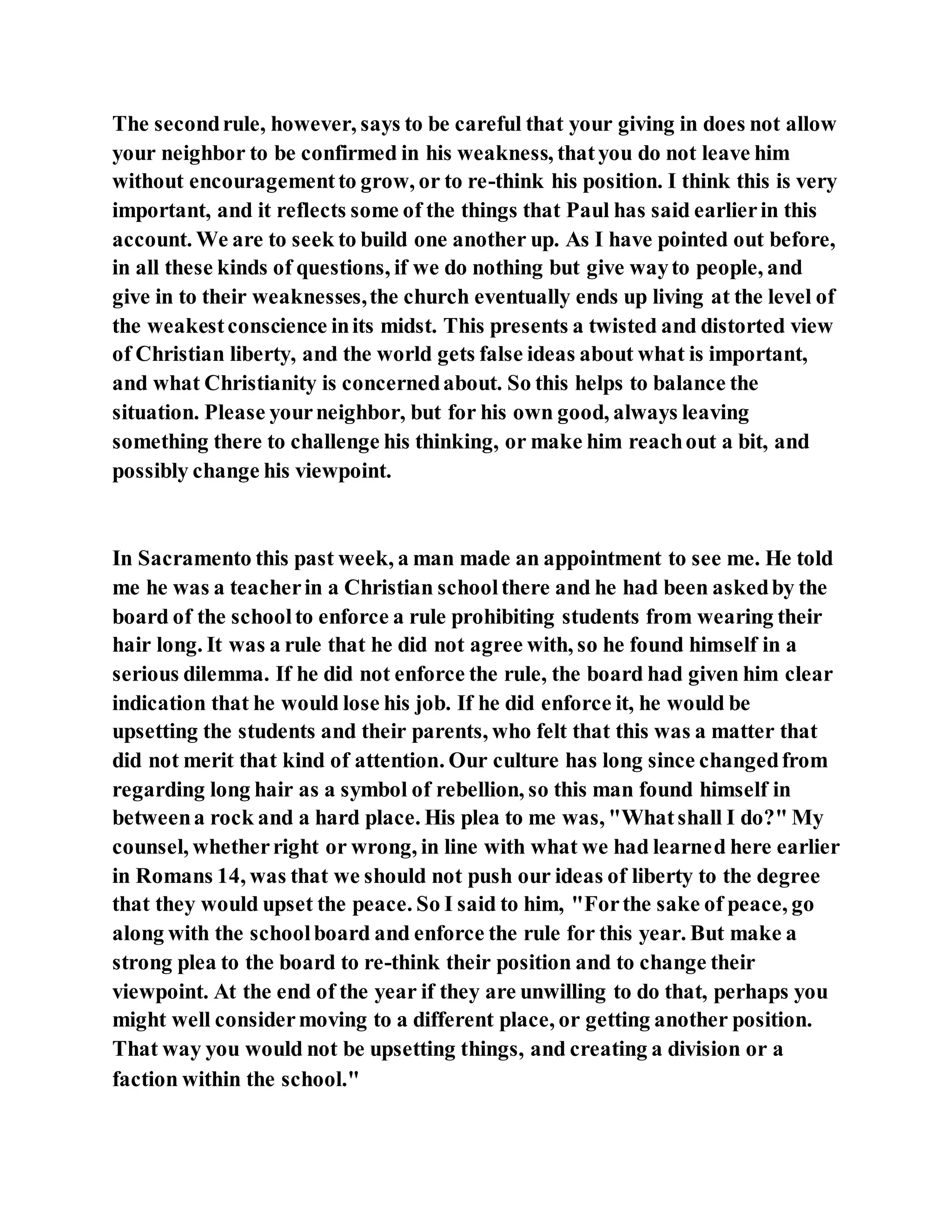 Jesus was not a self pleaser