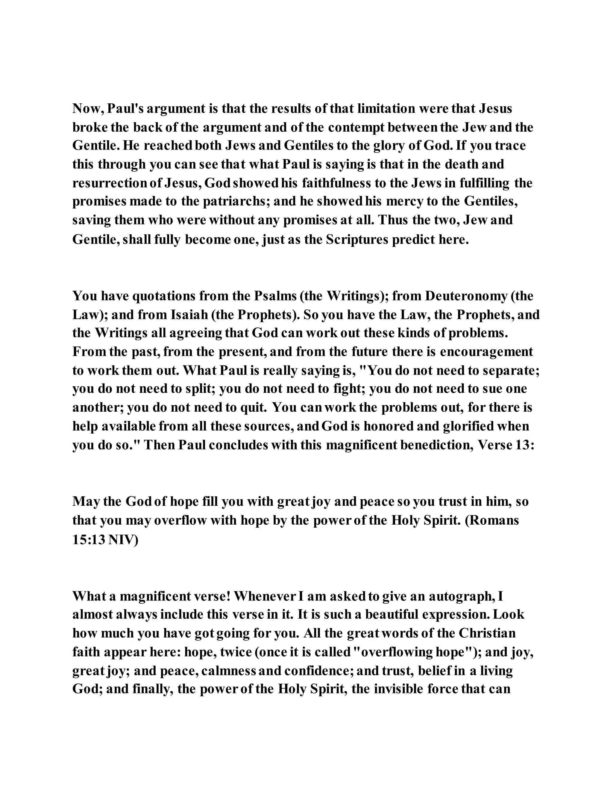 Jesus was not a self pleaser