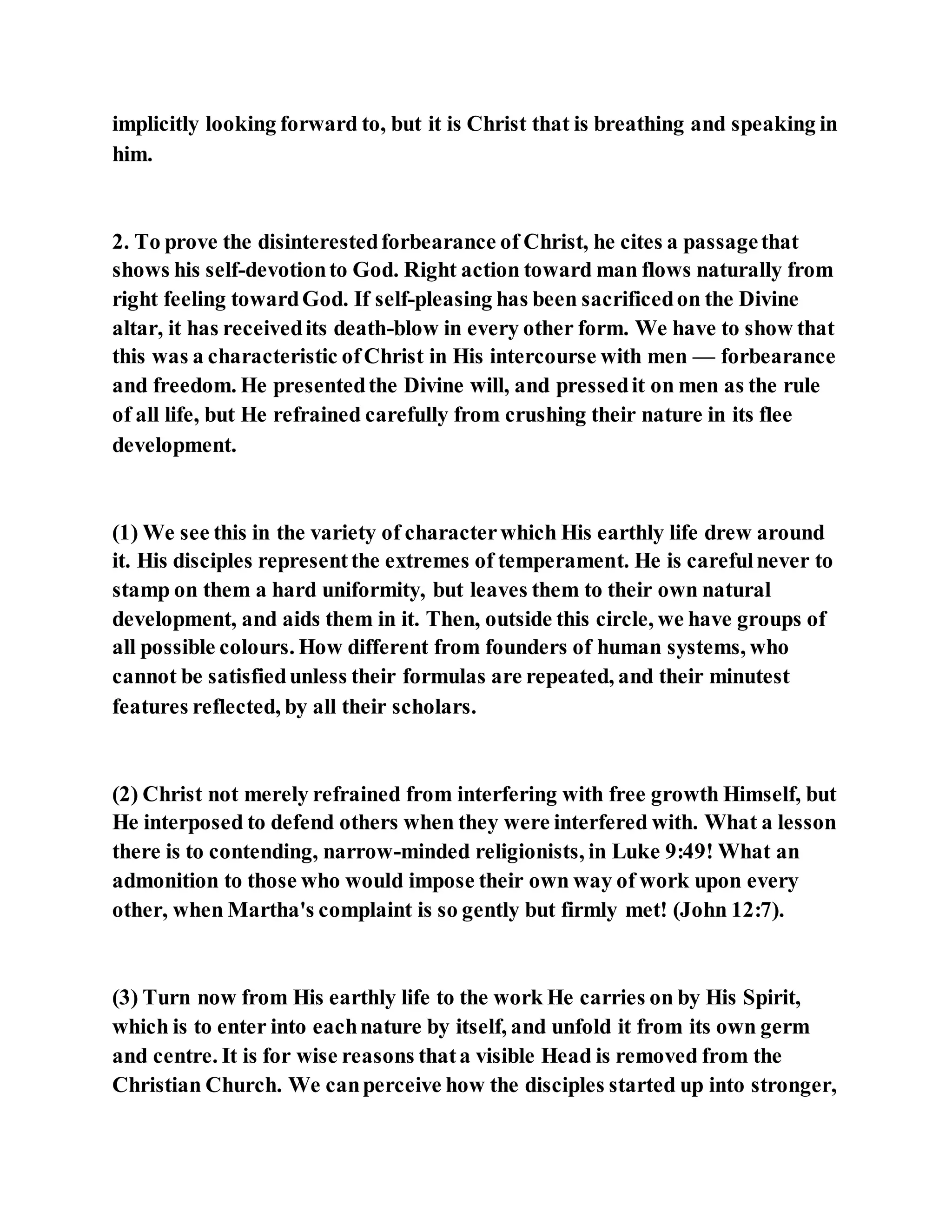 Jesus was not a self pleaser