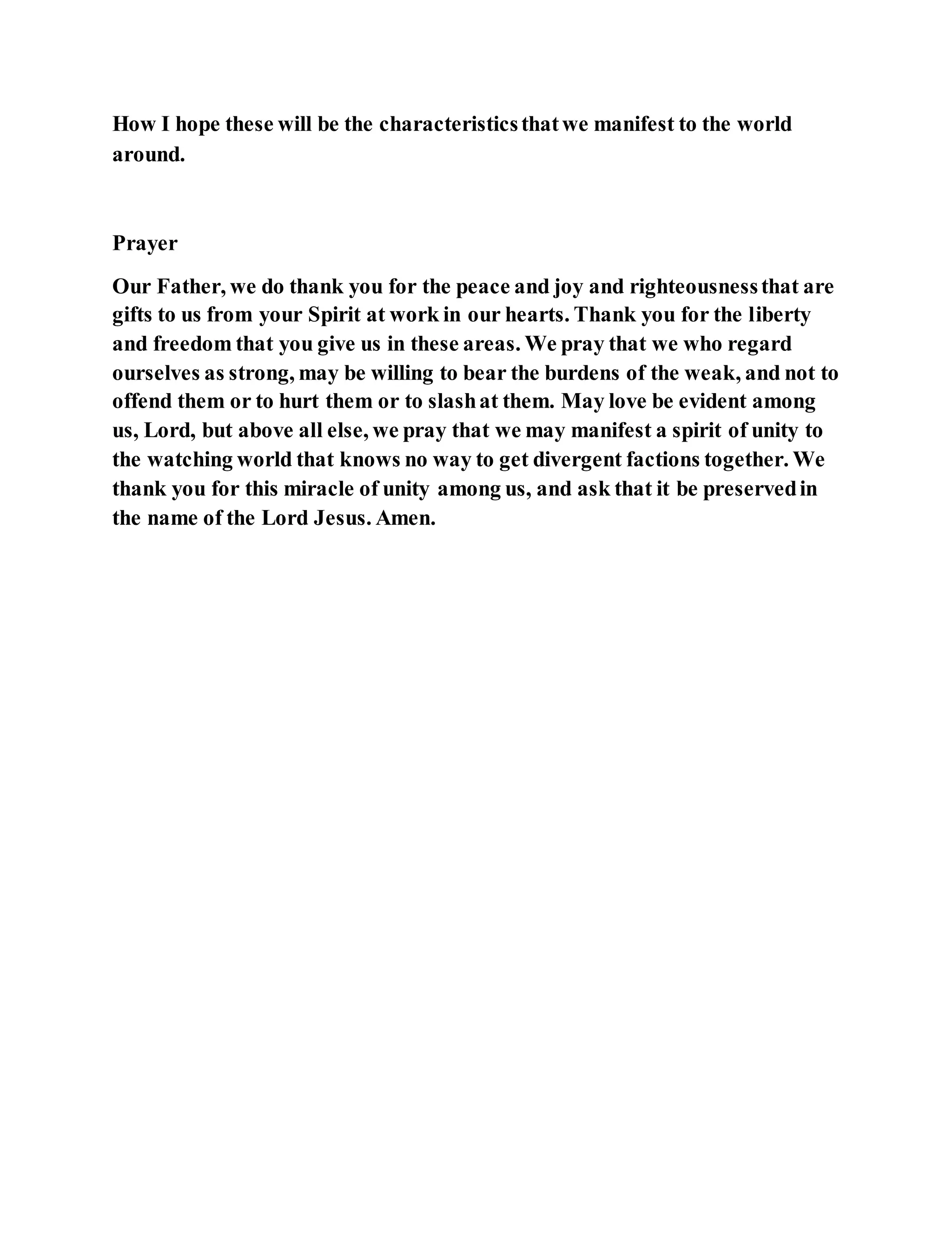 Jesus was not a self pleaser