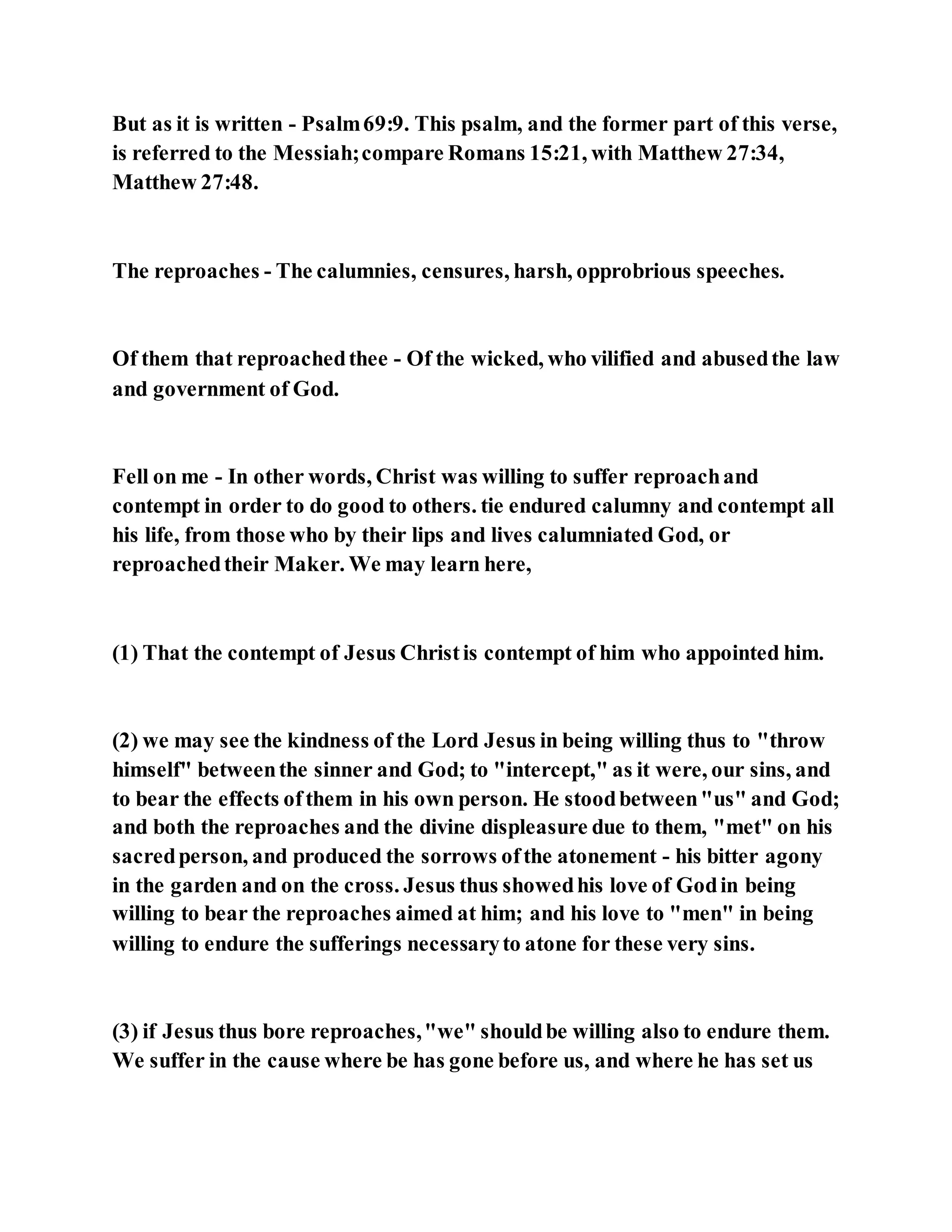 Jesus was not a self pleaser