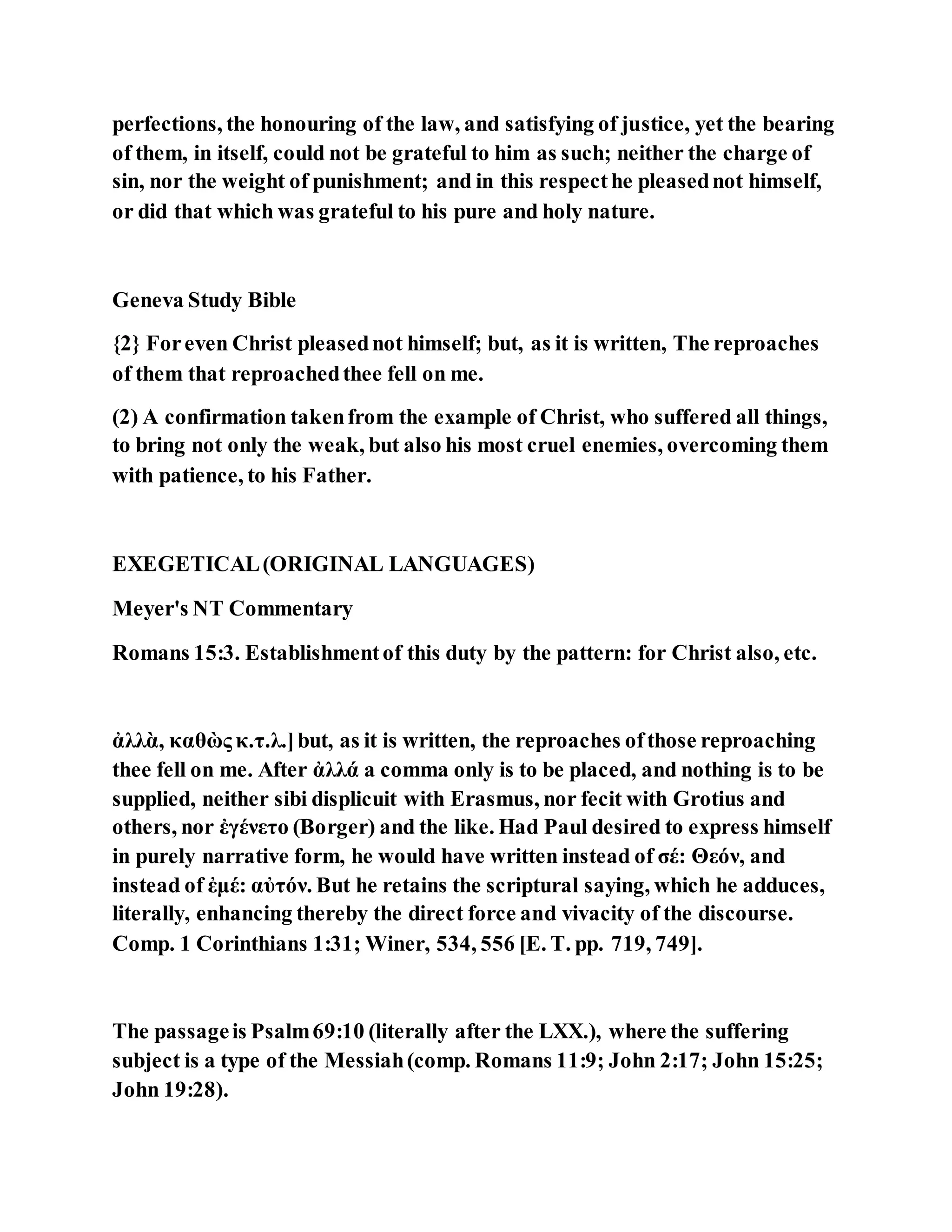 Jesus was not a self pleaser