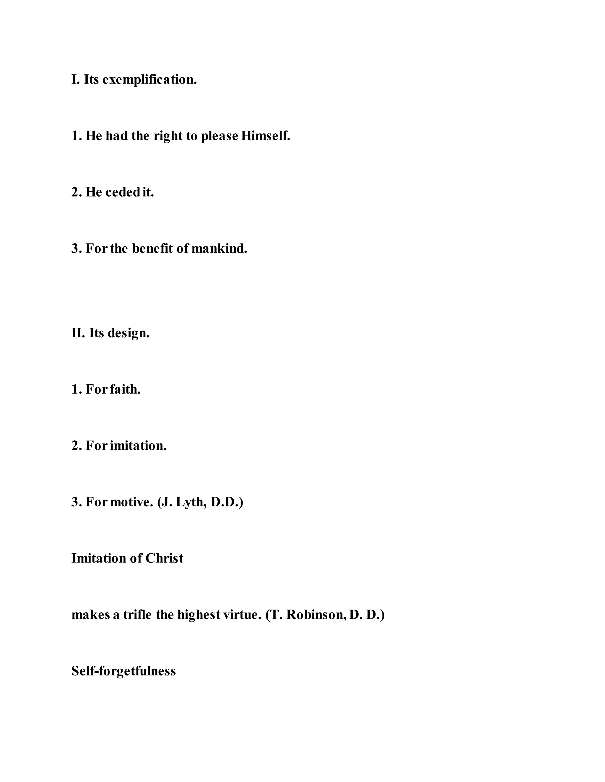 Jesus was not a self pleaser