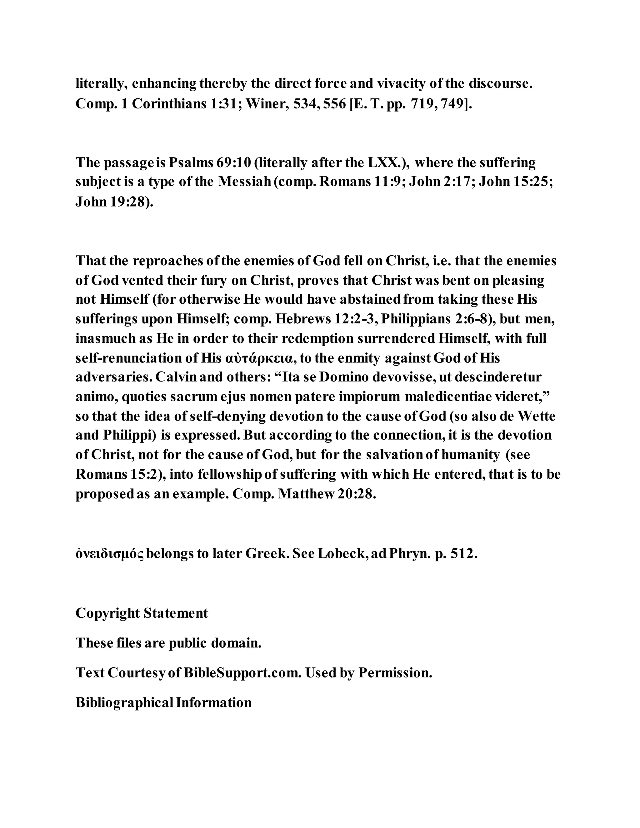 Jesus was not a self pleaser