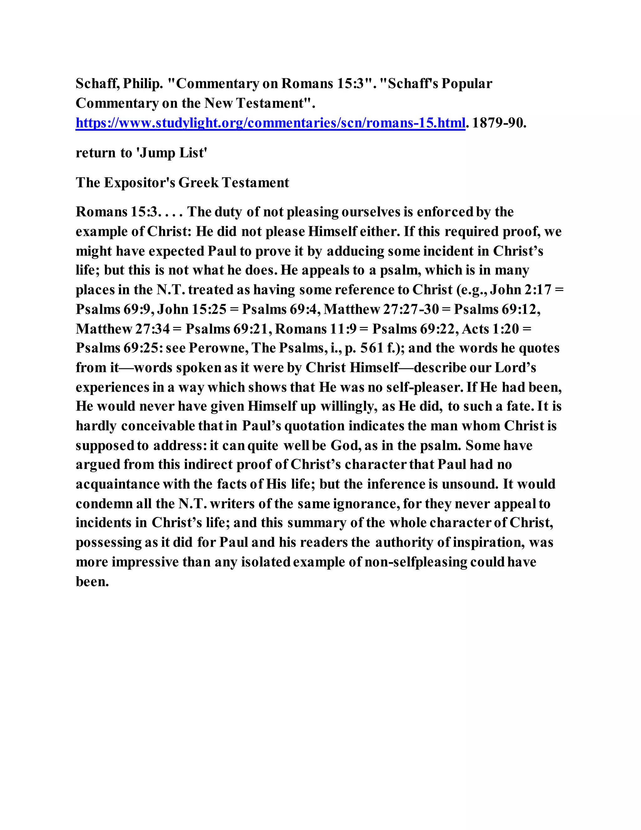 Jesus was not a self pleaser