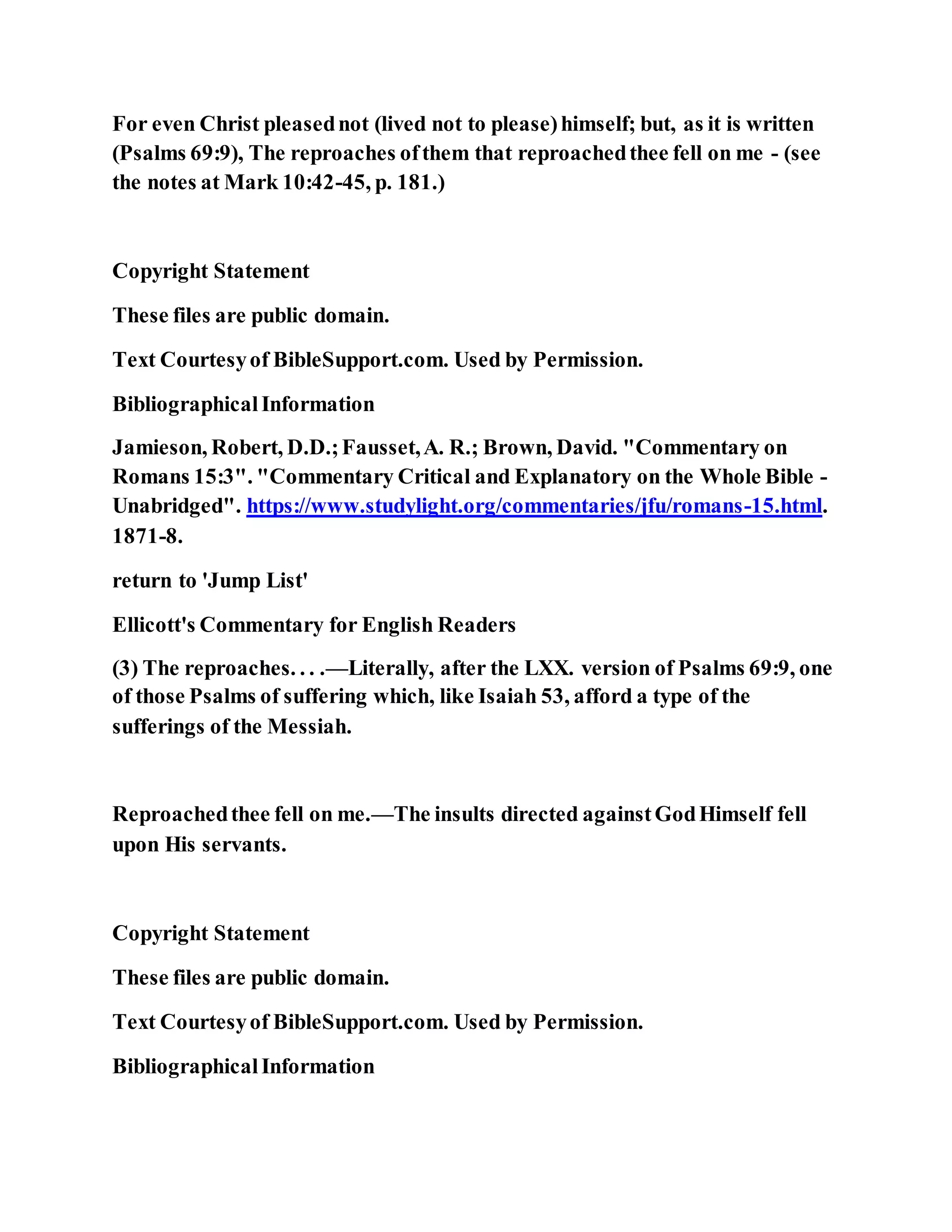 Jesus was not a self pleaser