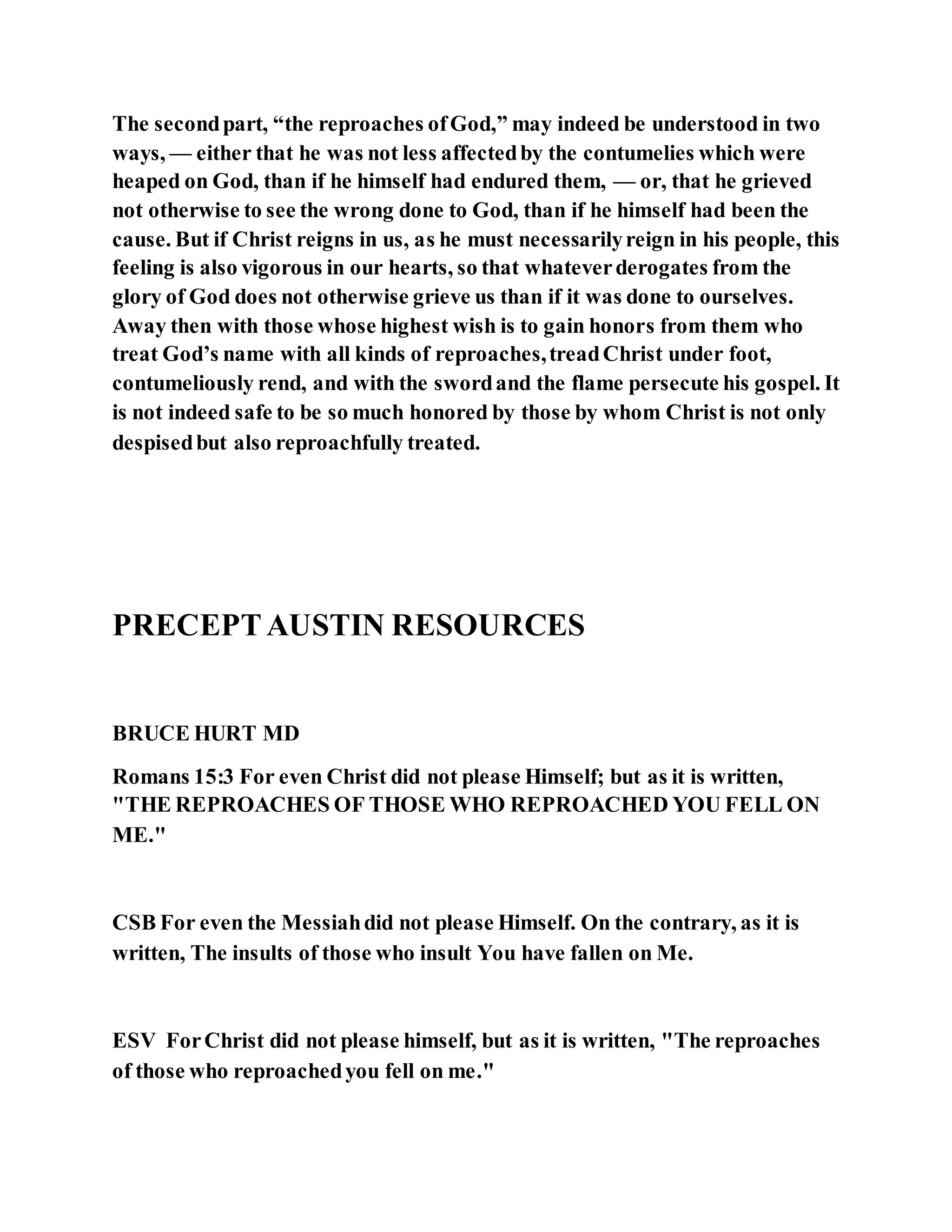 Jesus was not a self pleaser