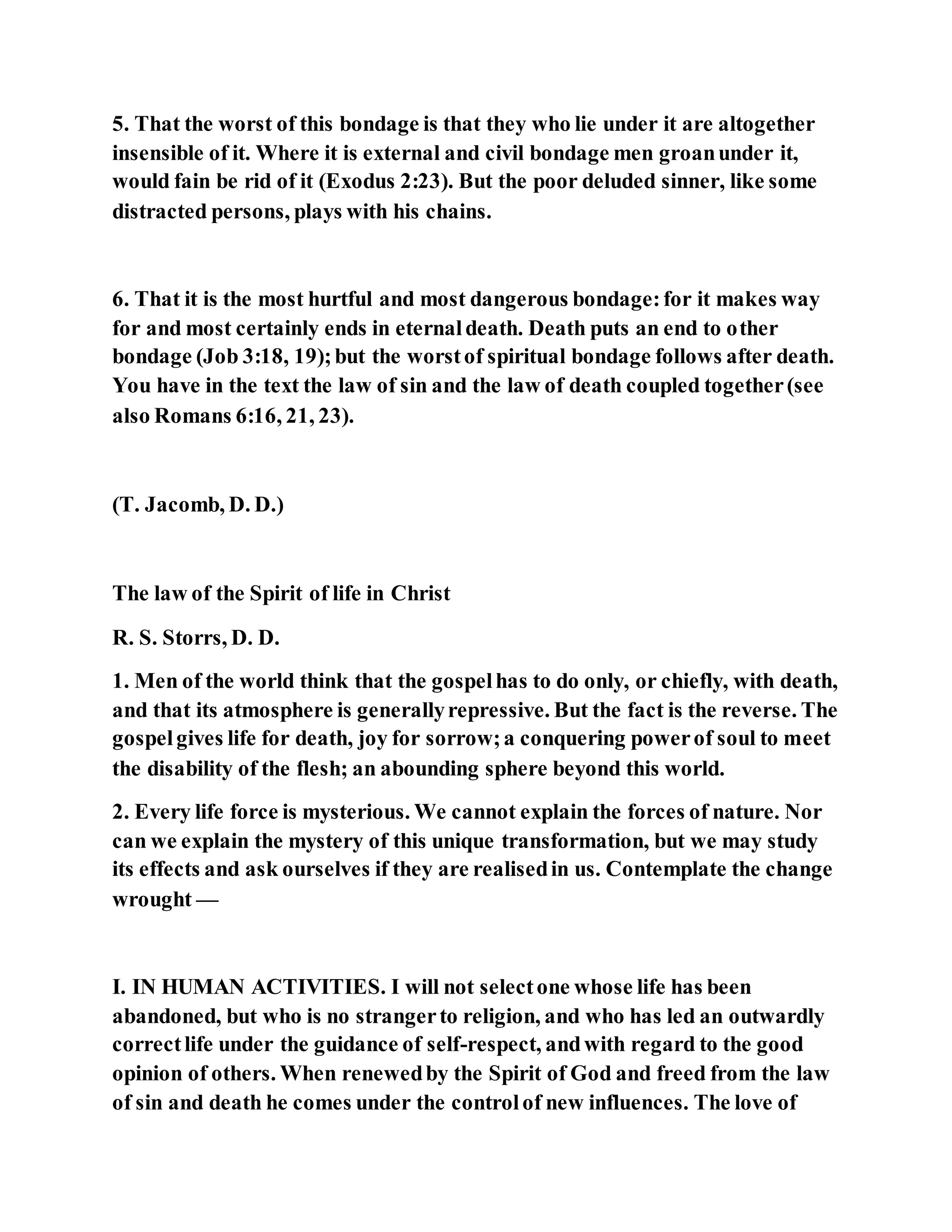 Jesus was our liberator