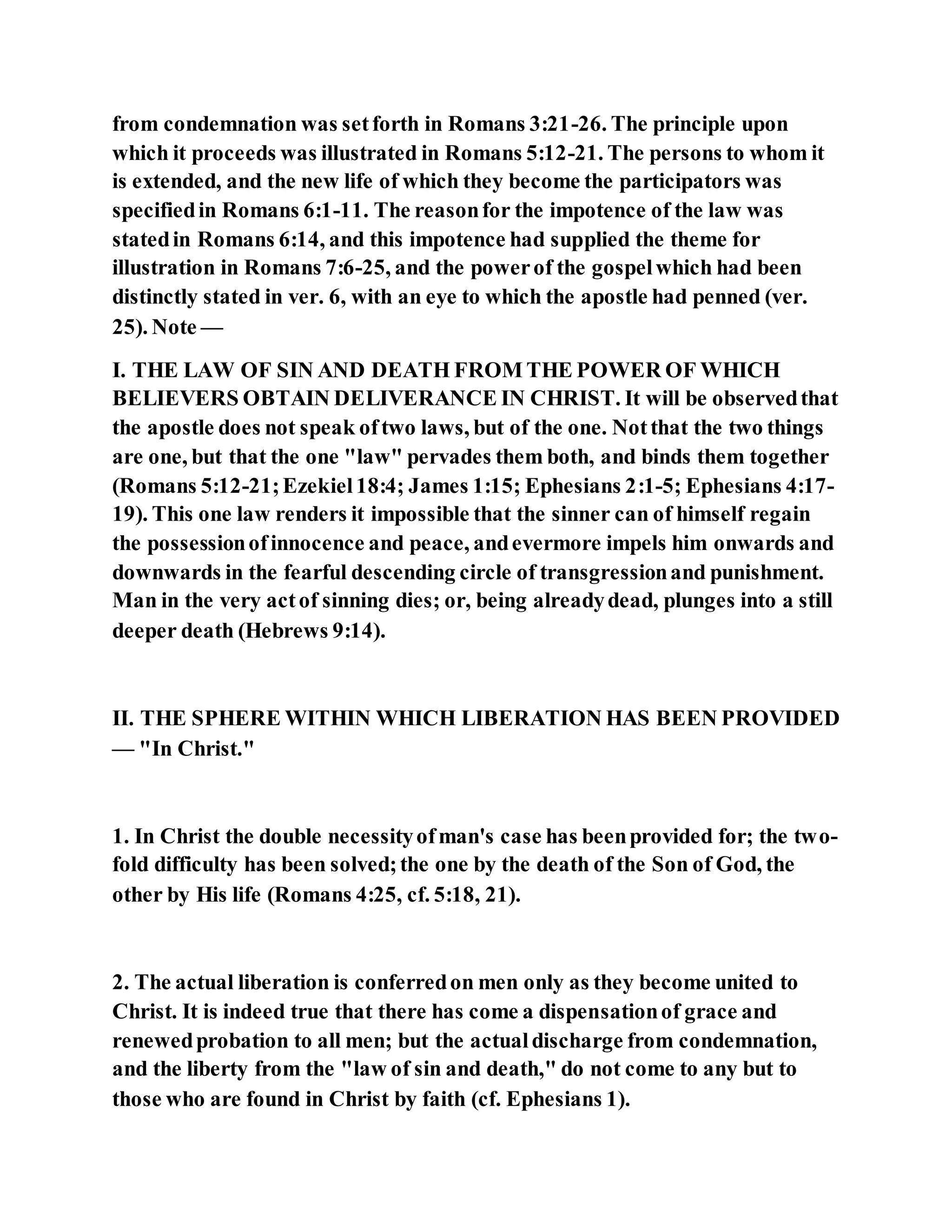 Jesus was our liberator