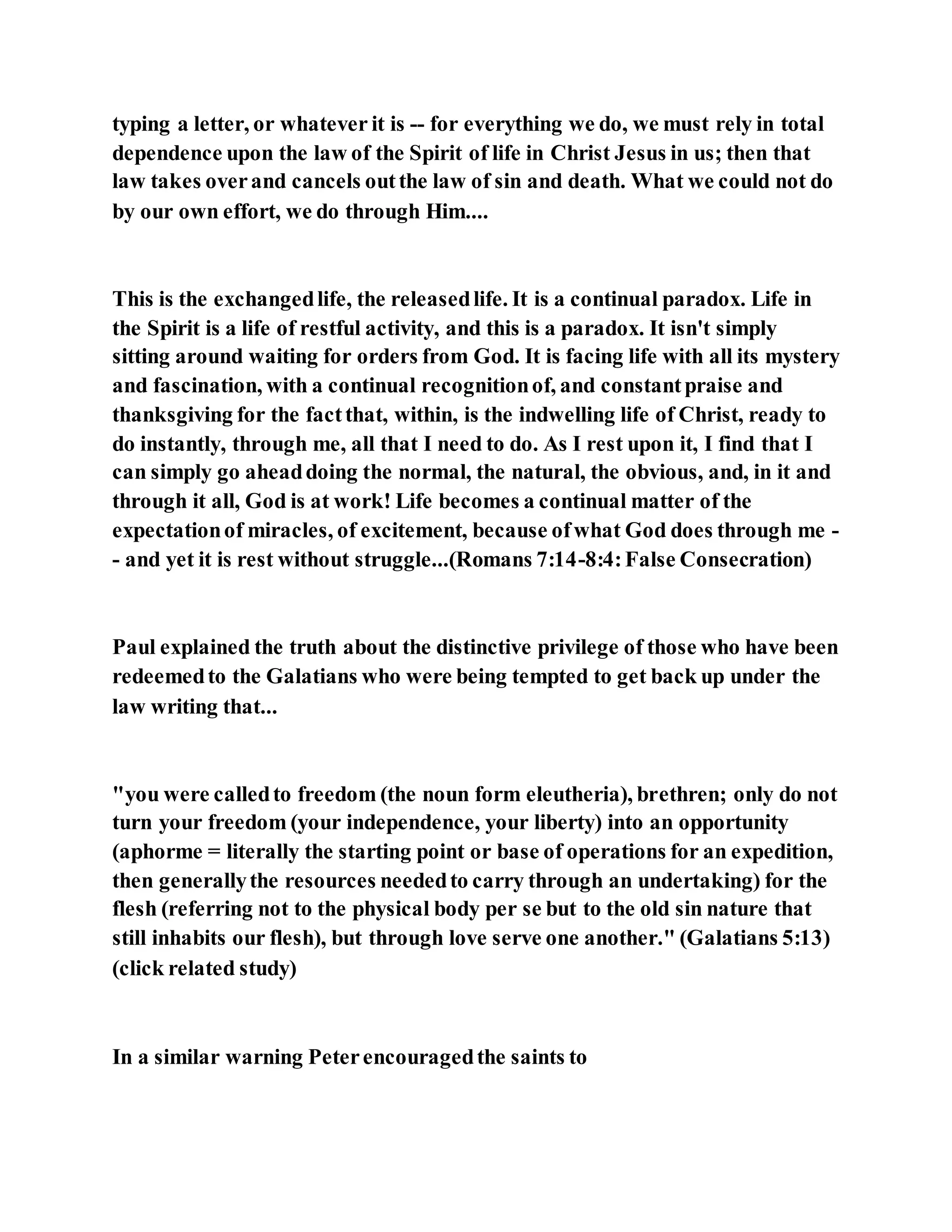 Jesus was our liberator