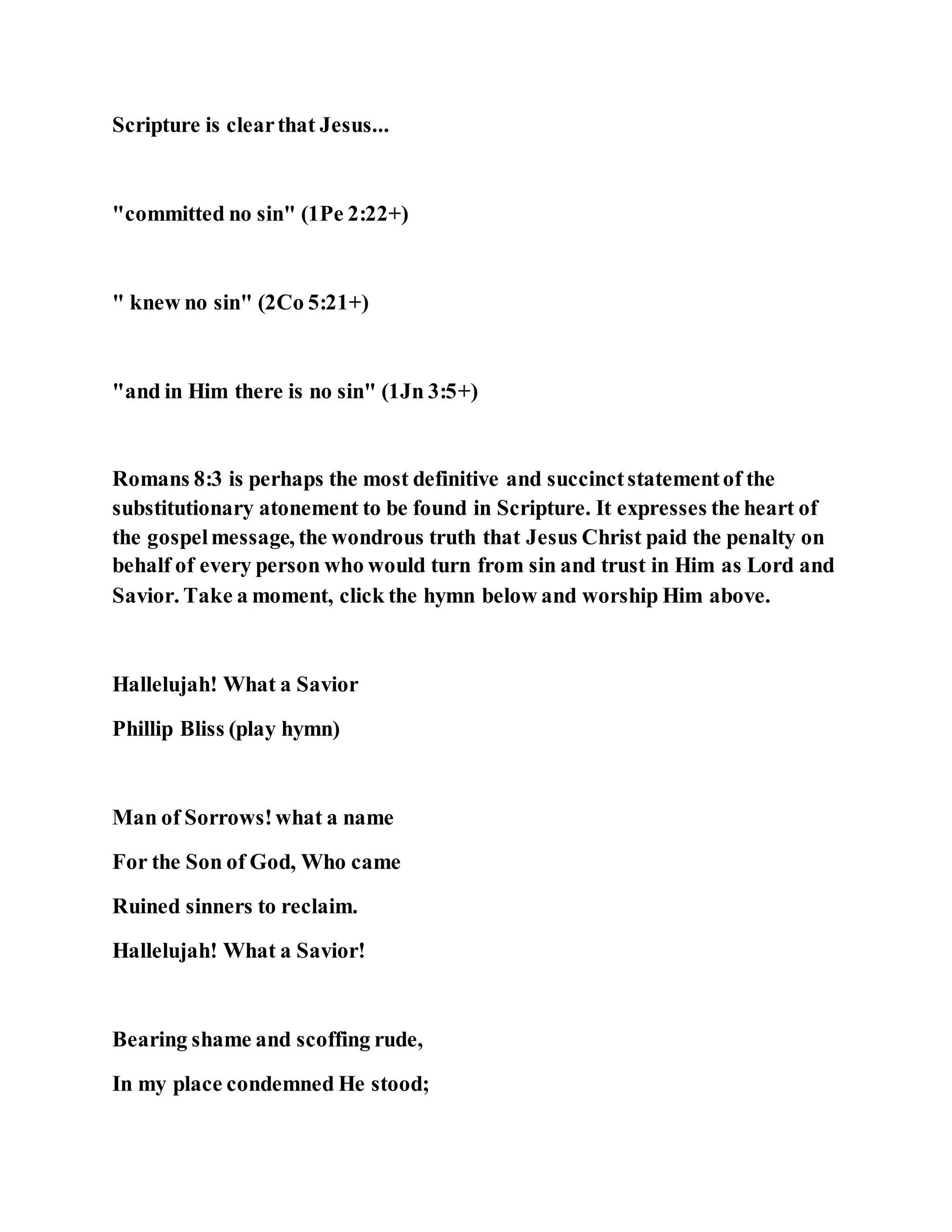 Jesus was our liberator