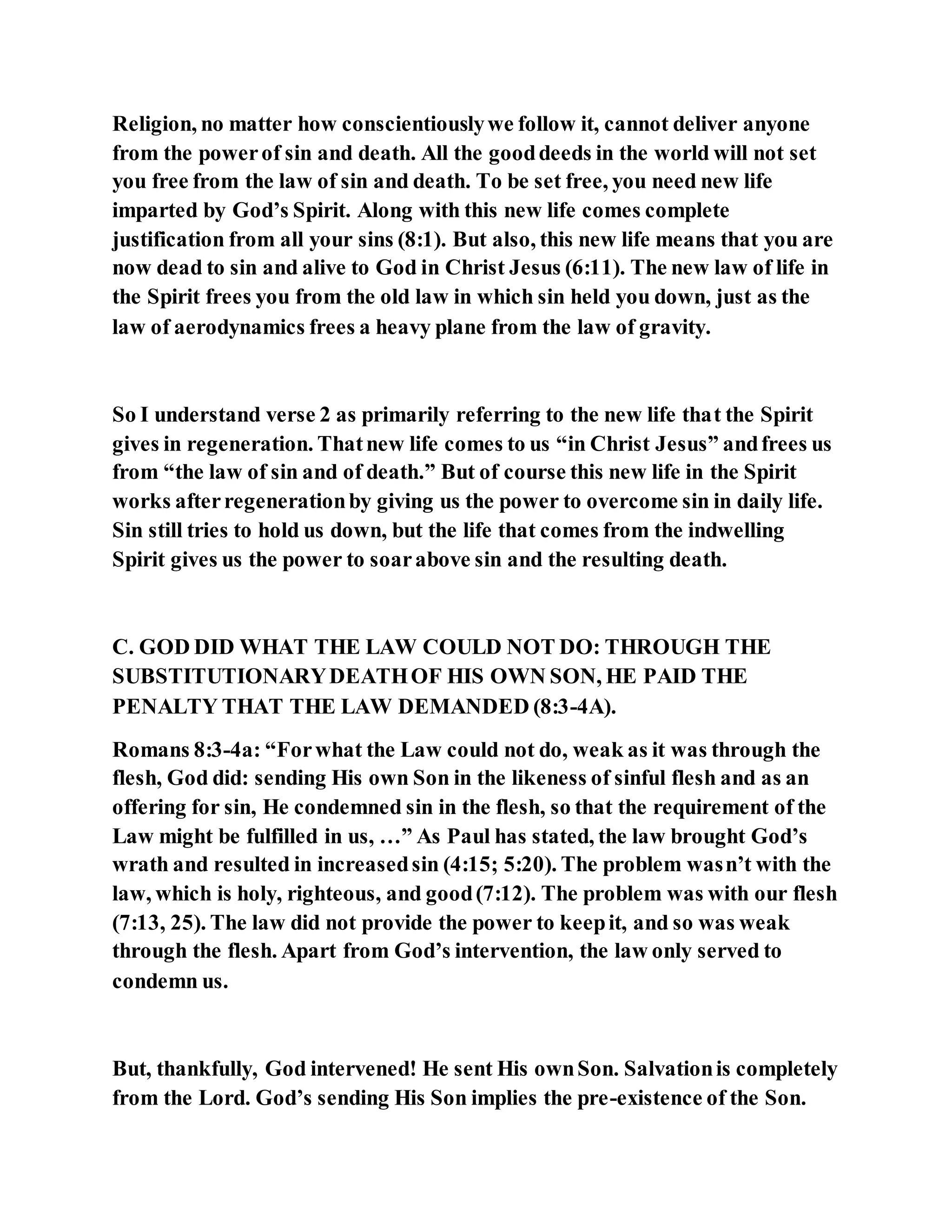 Jesus was our liberator