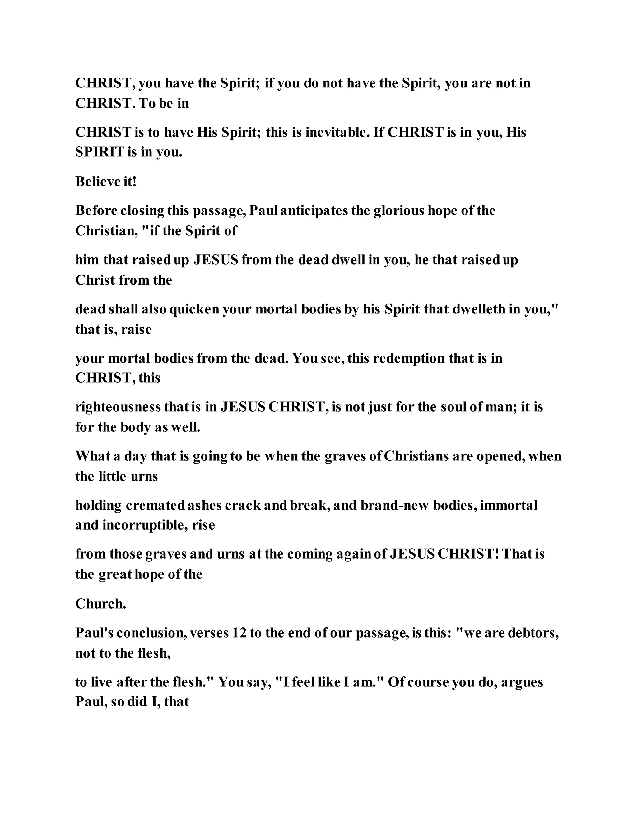 Jesus was our liberator