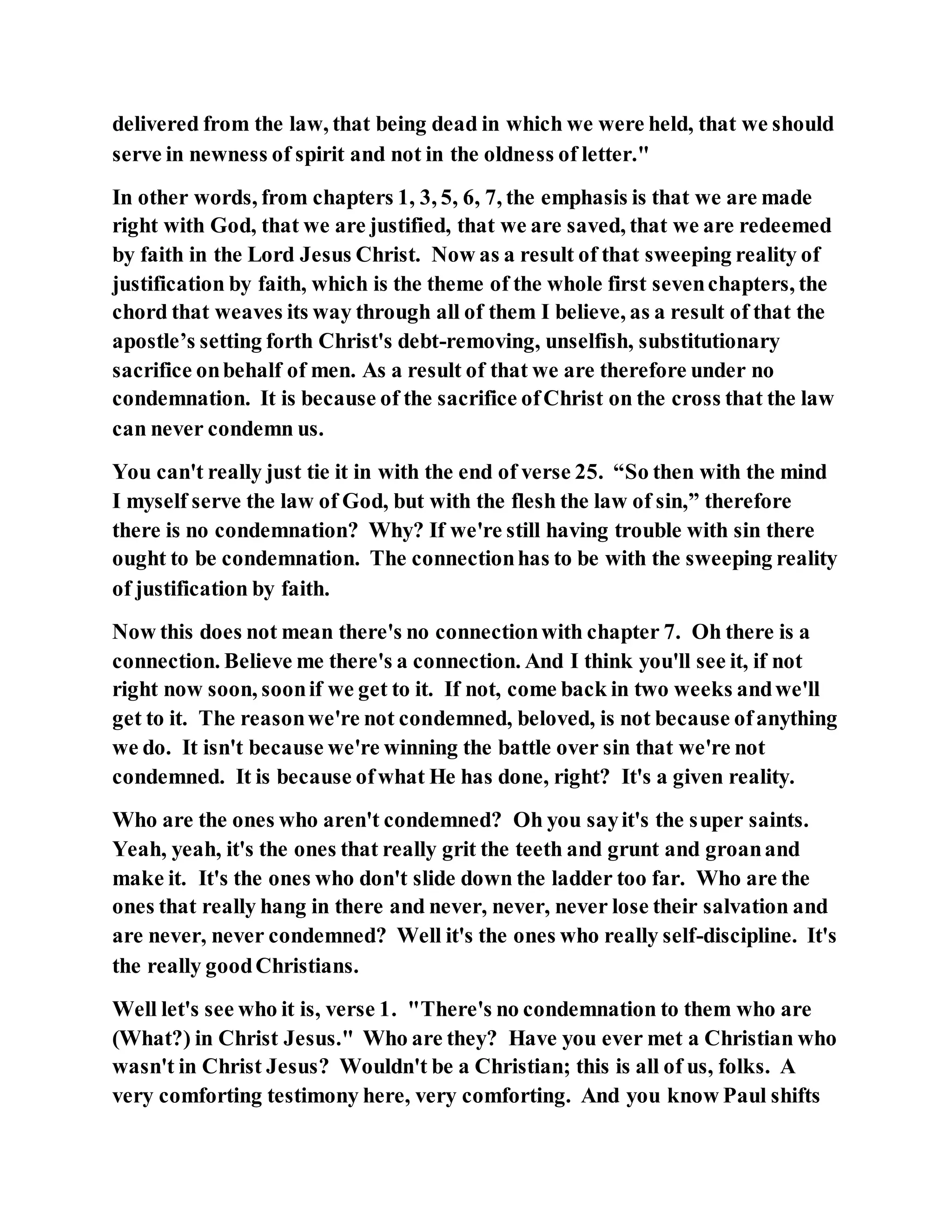 Jesus was our liberator