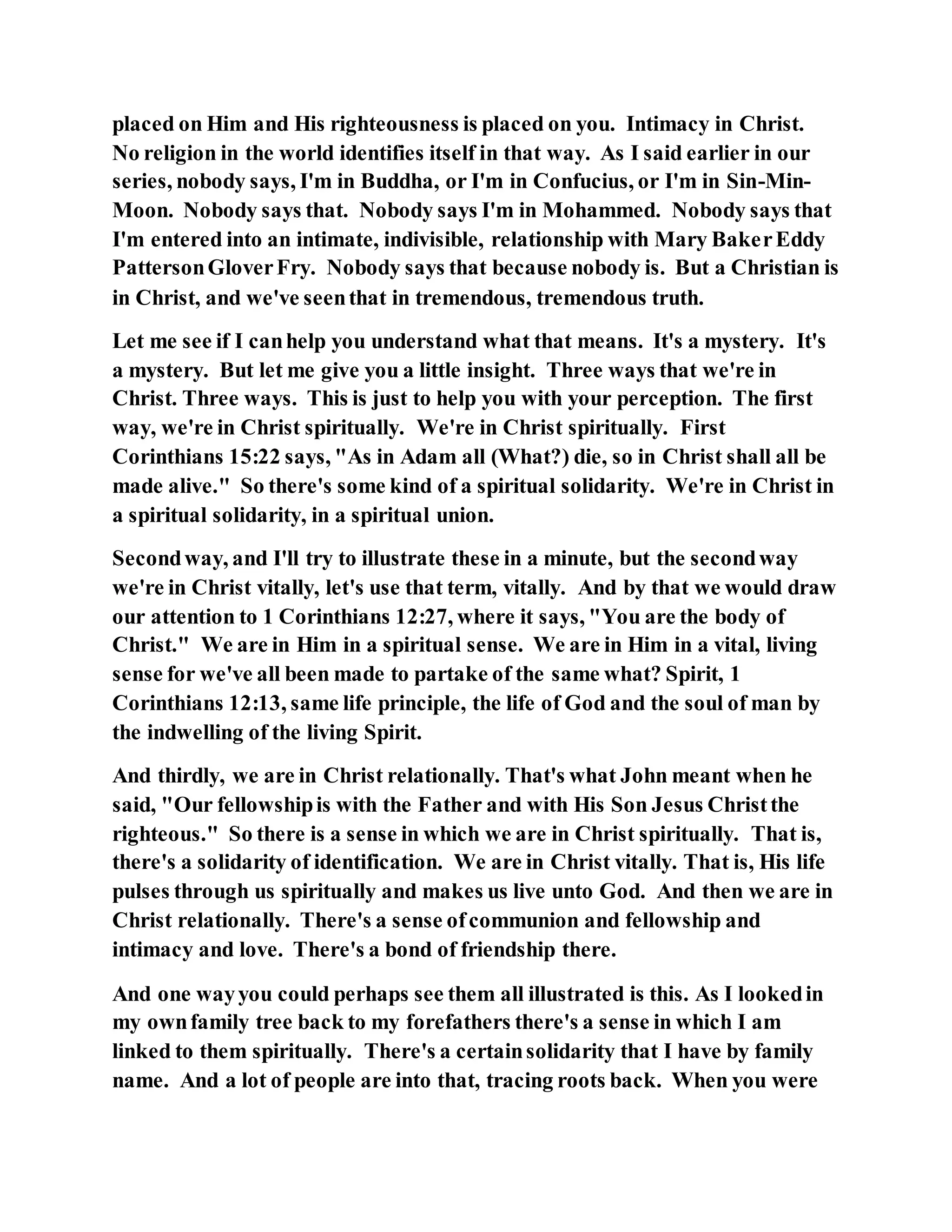 Jesus was our liberator