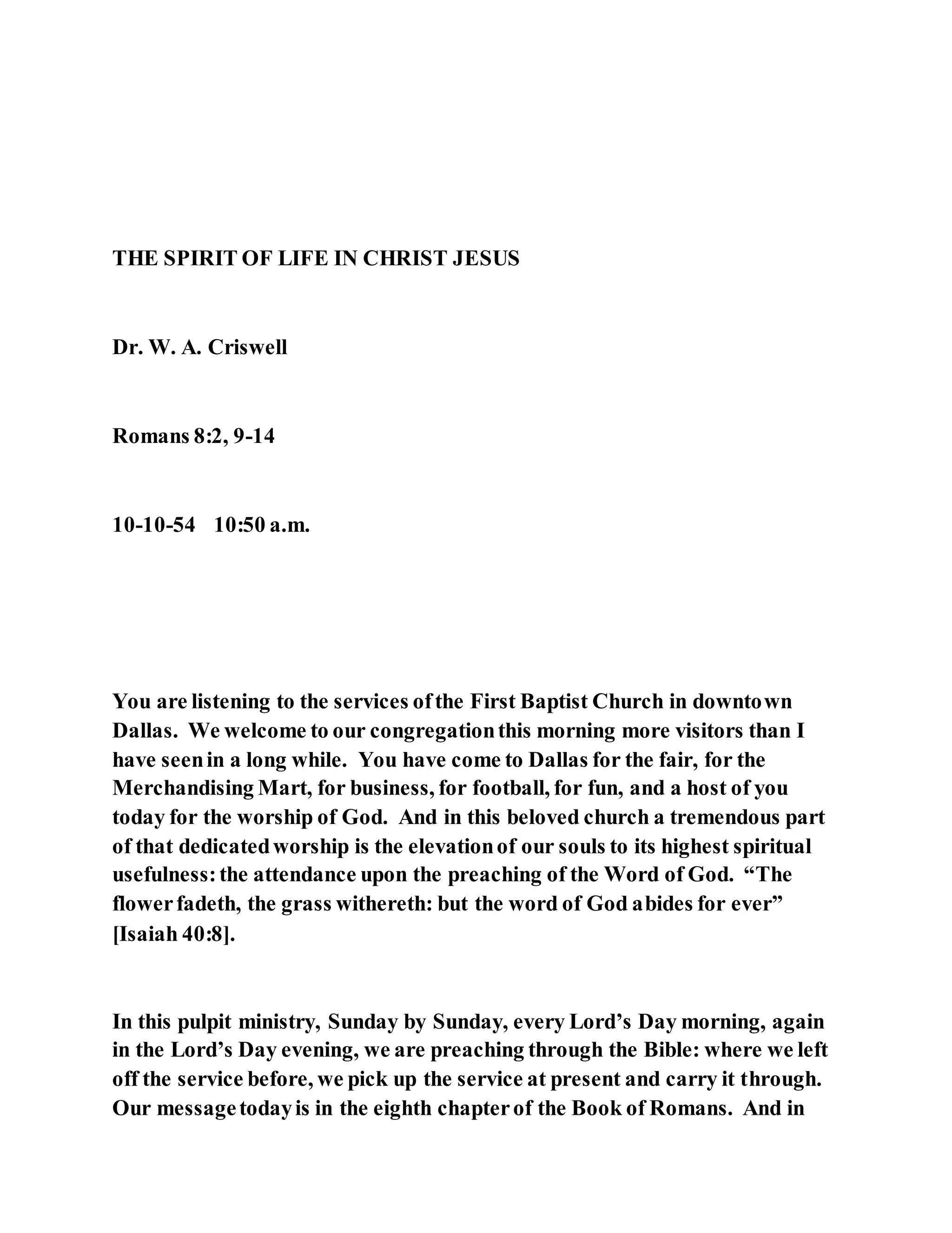 Jesus was our liberator