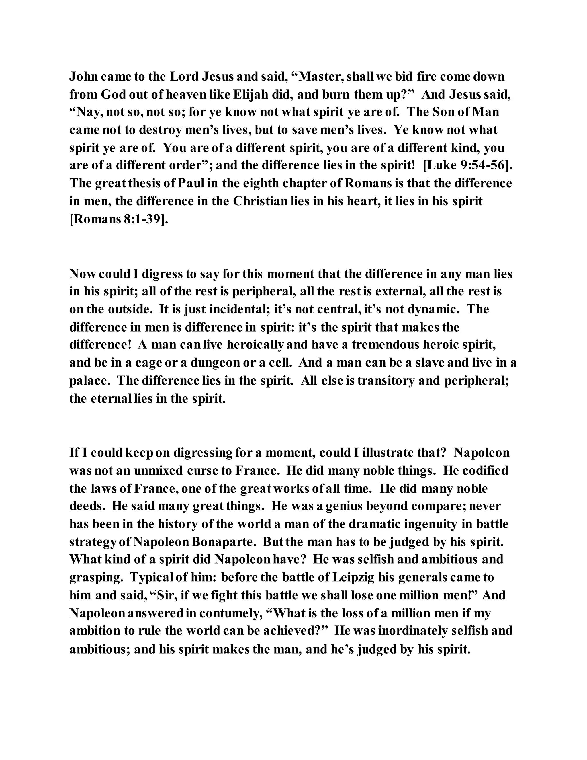 Jesus was our liberator