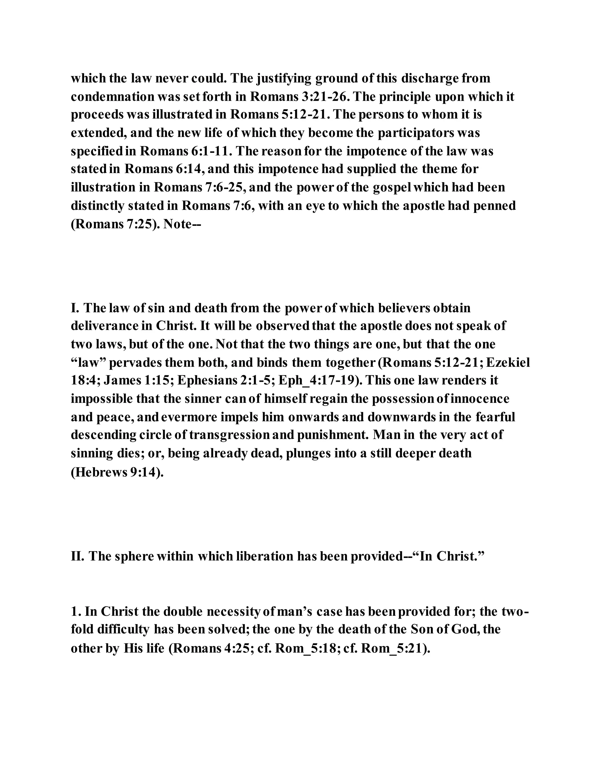 Jesus was our liberator