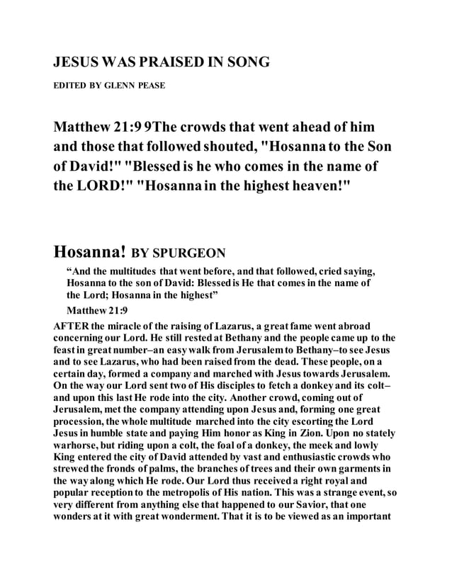 Jesus Was Praised In Song PDF jesus-was-praised-in-song-pdf