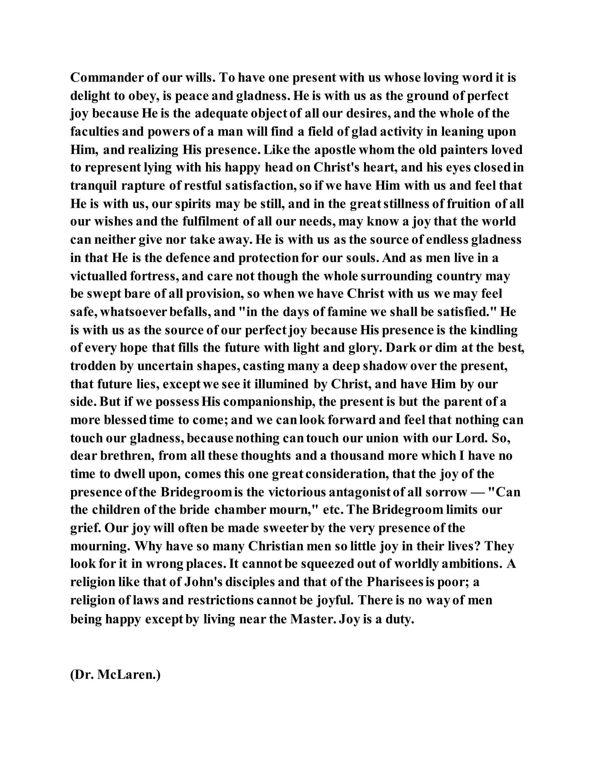 Jesus was questioned about fasting