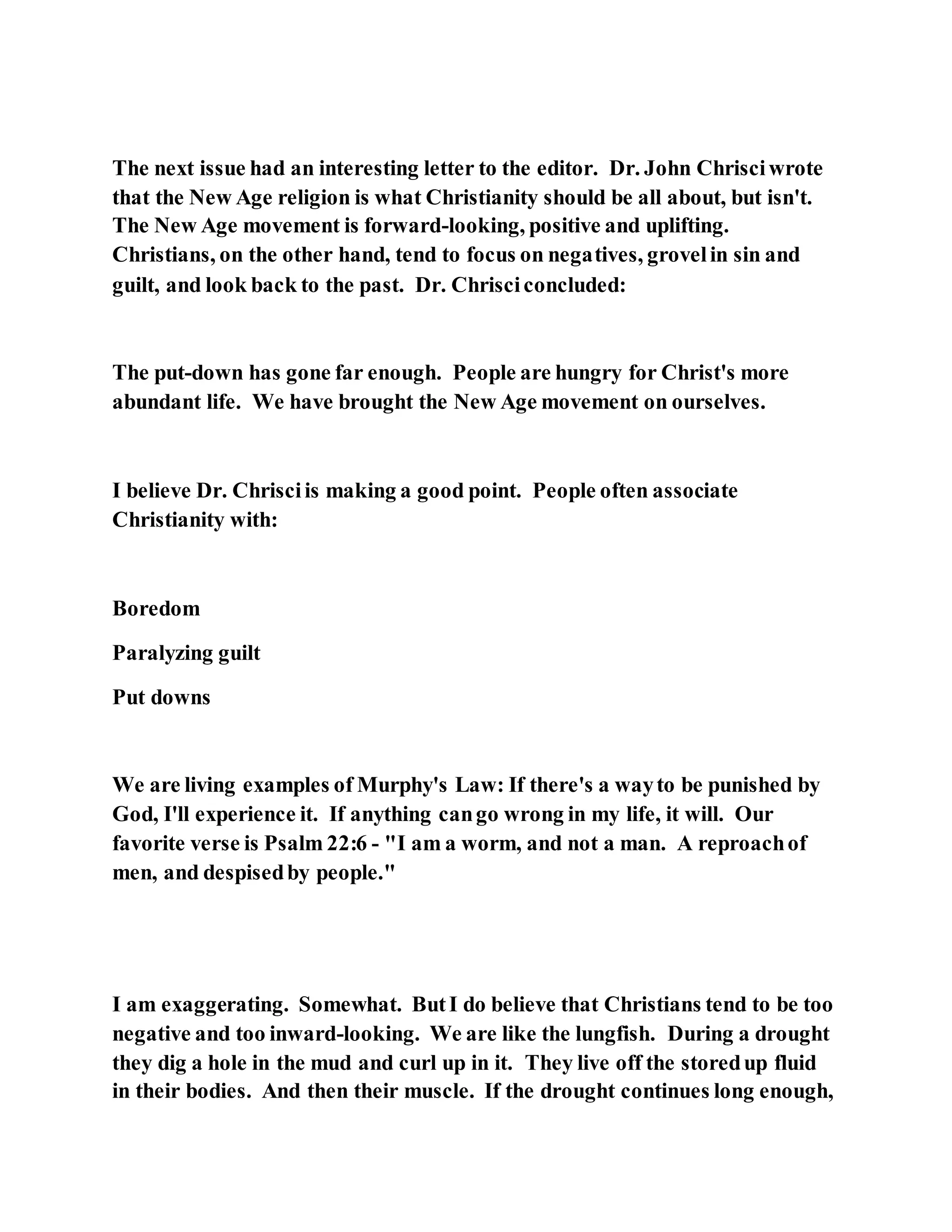 Jesus was questioned about fasting