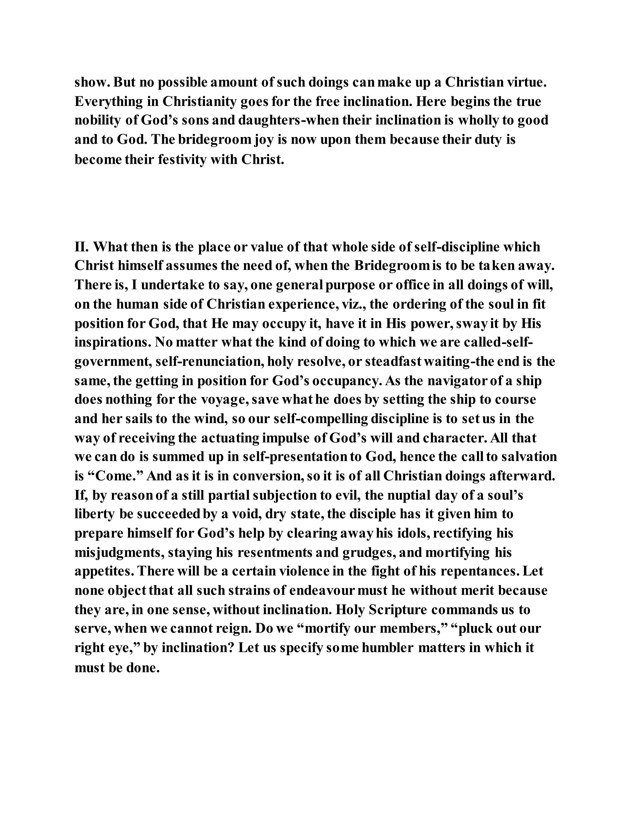 Jesus was questioned about fasting