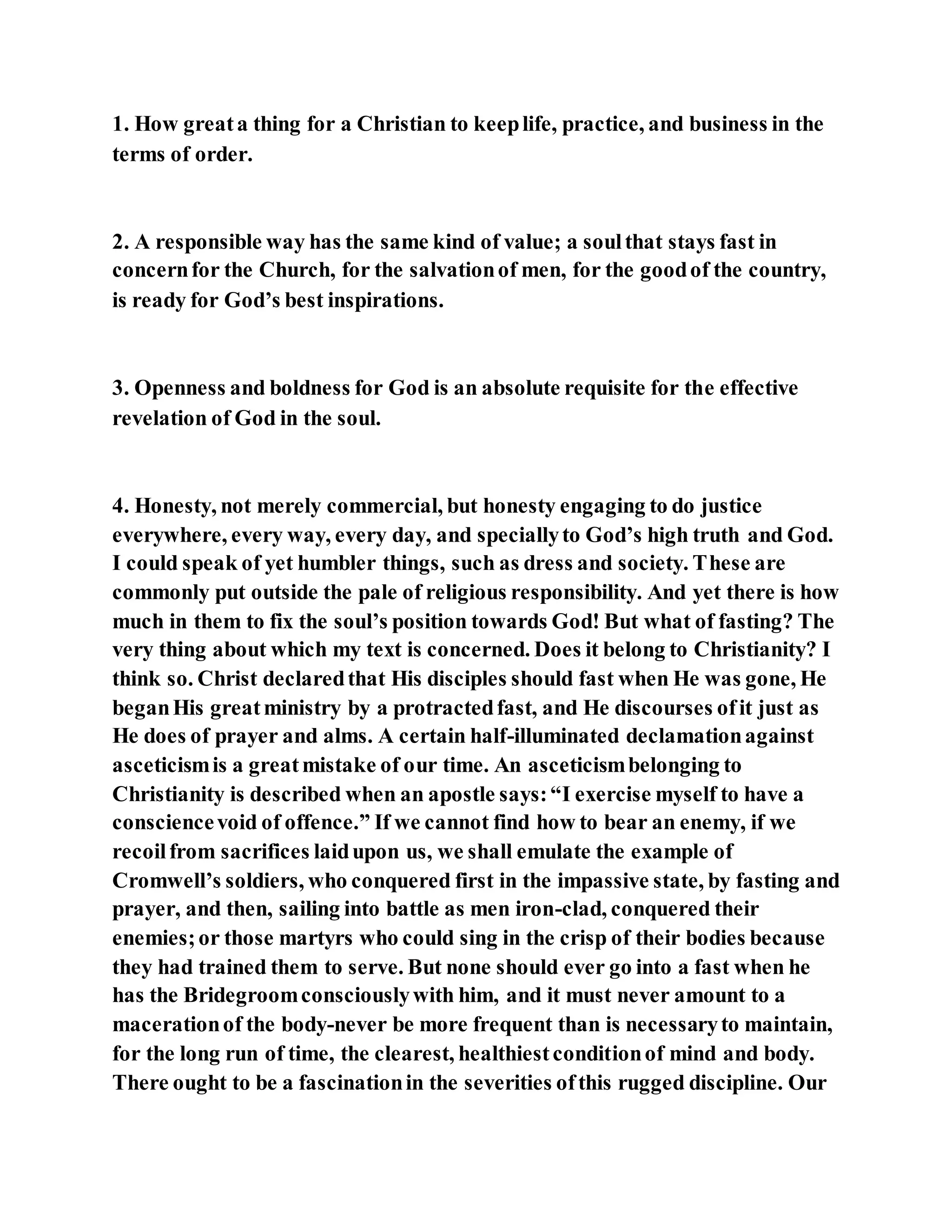 Jesus was questioned about fasting