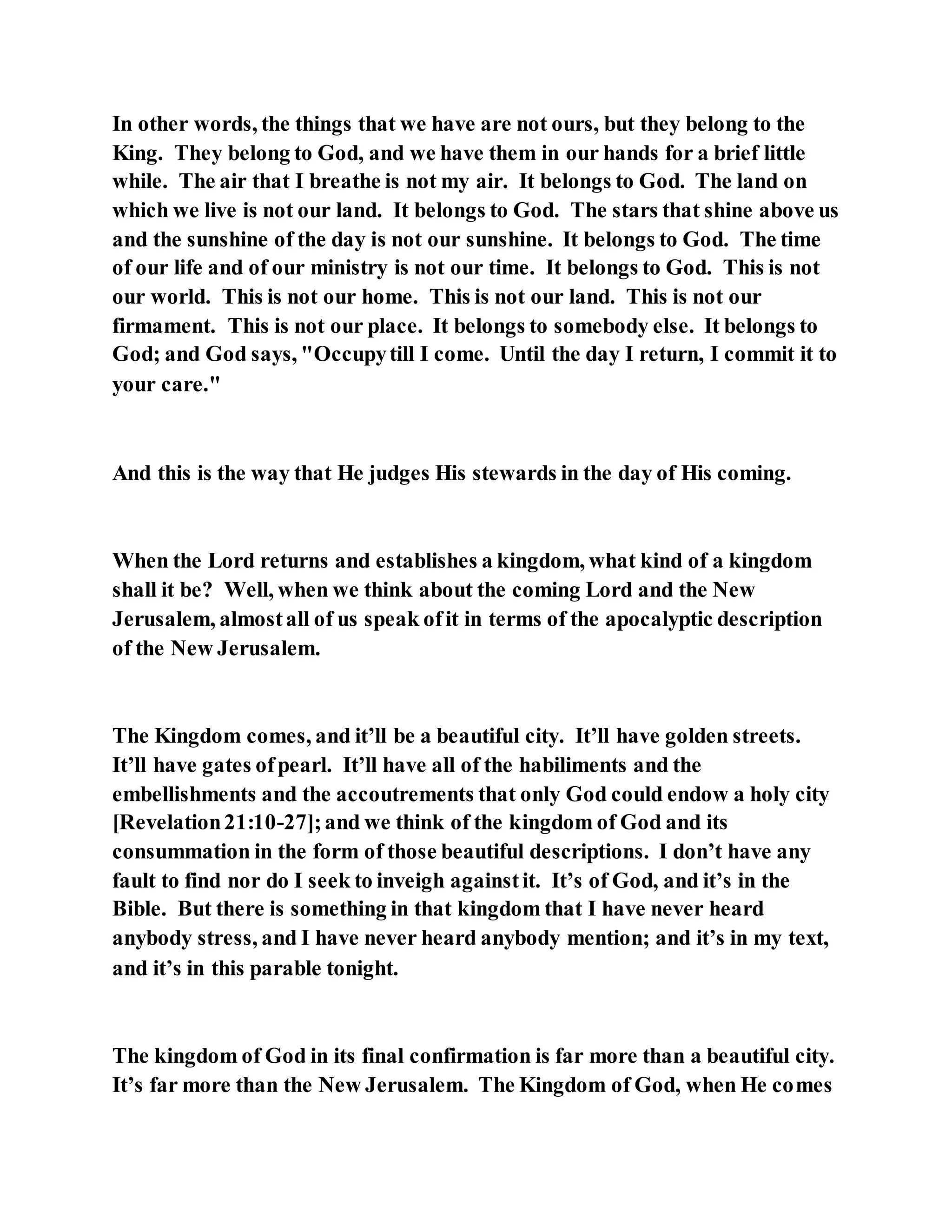 Jesus was telling a shocking parable