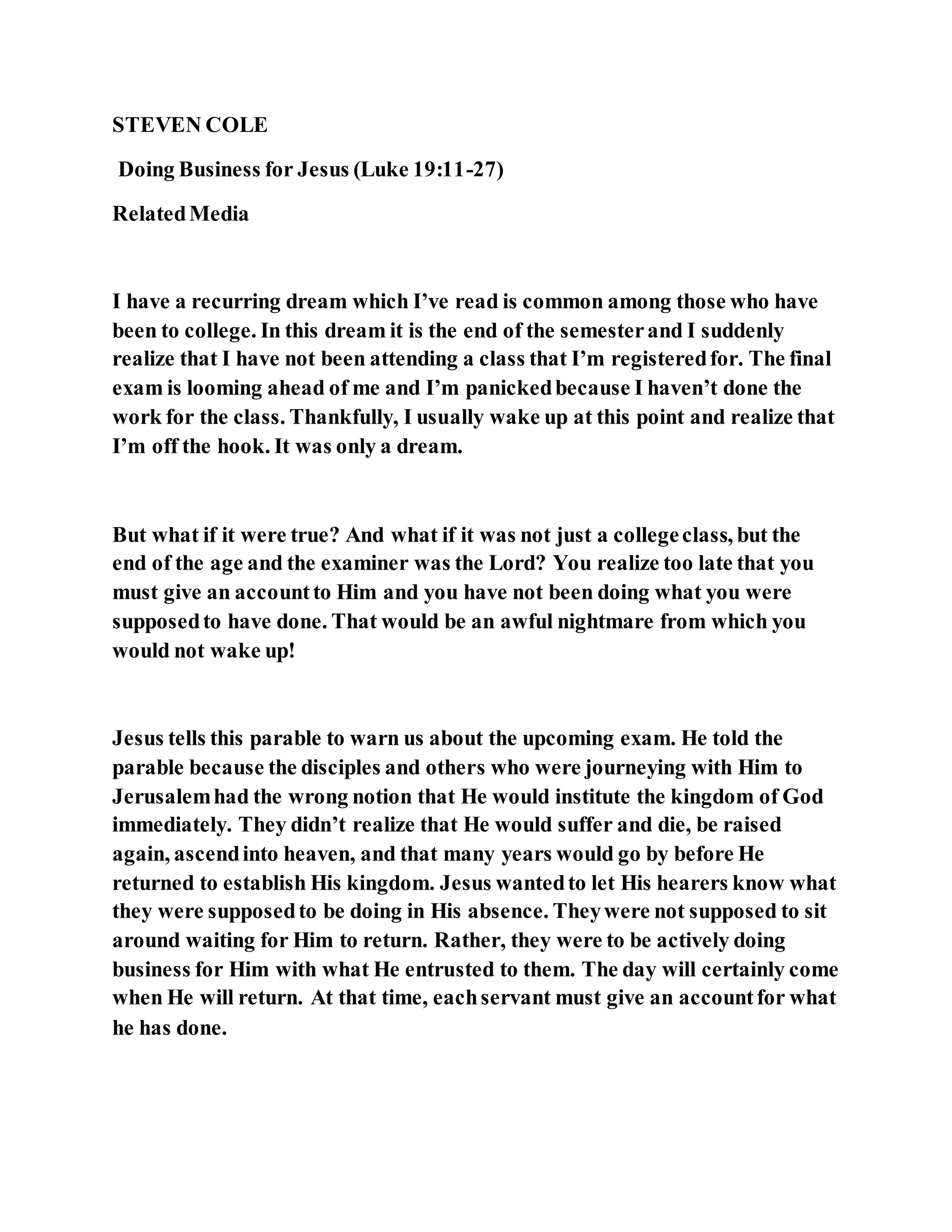 Jesus was telling a shocking parable