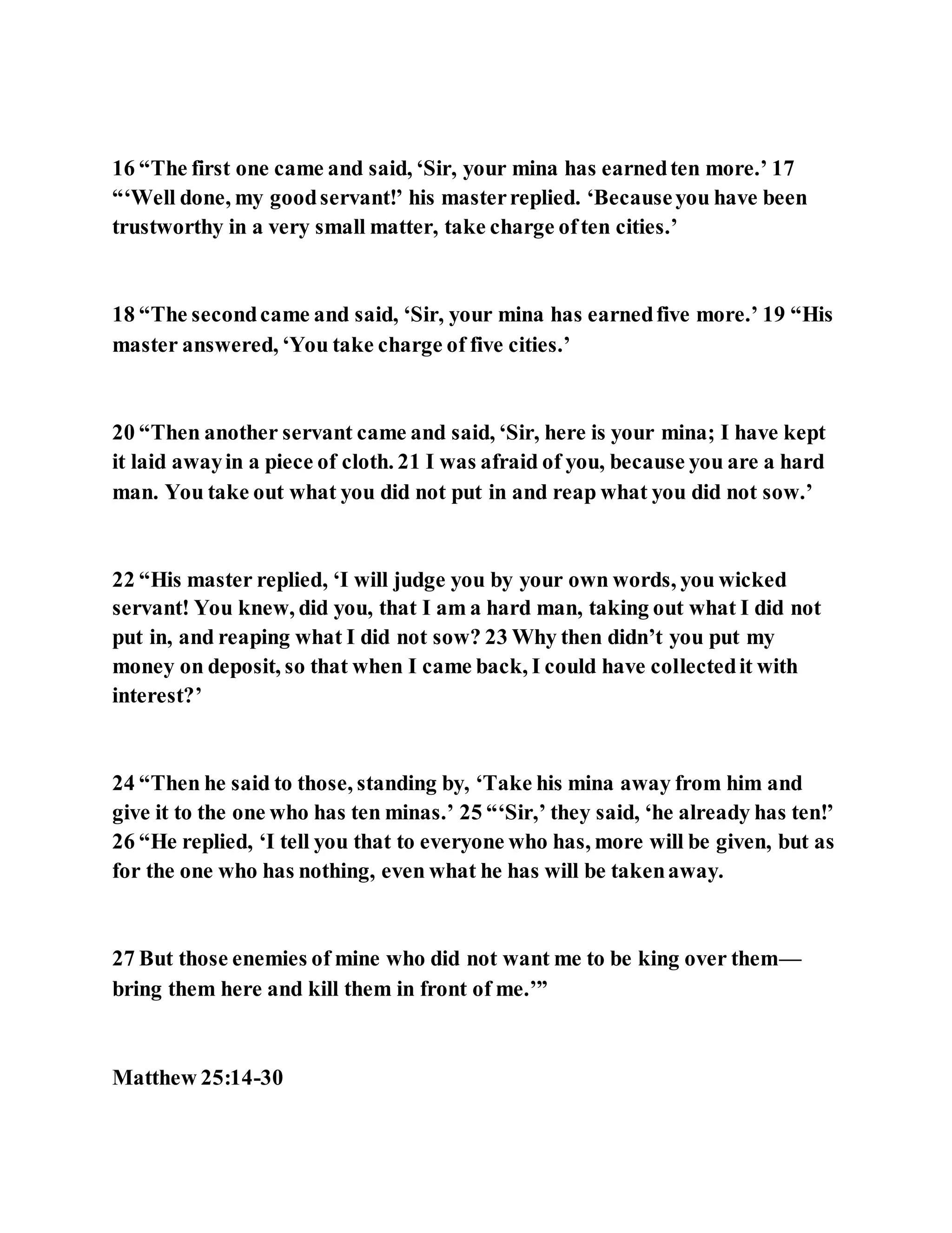 Jesus was telling a shocking parable