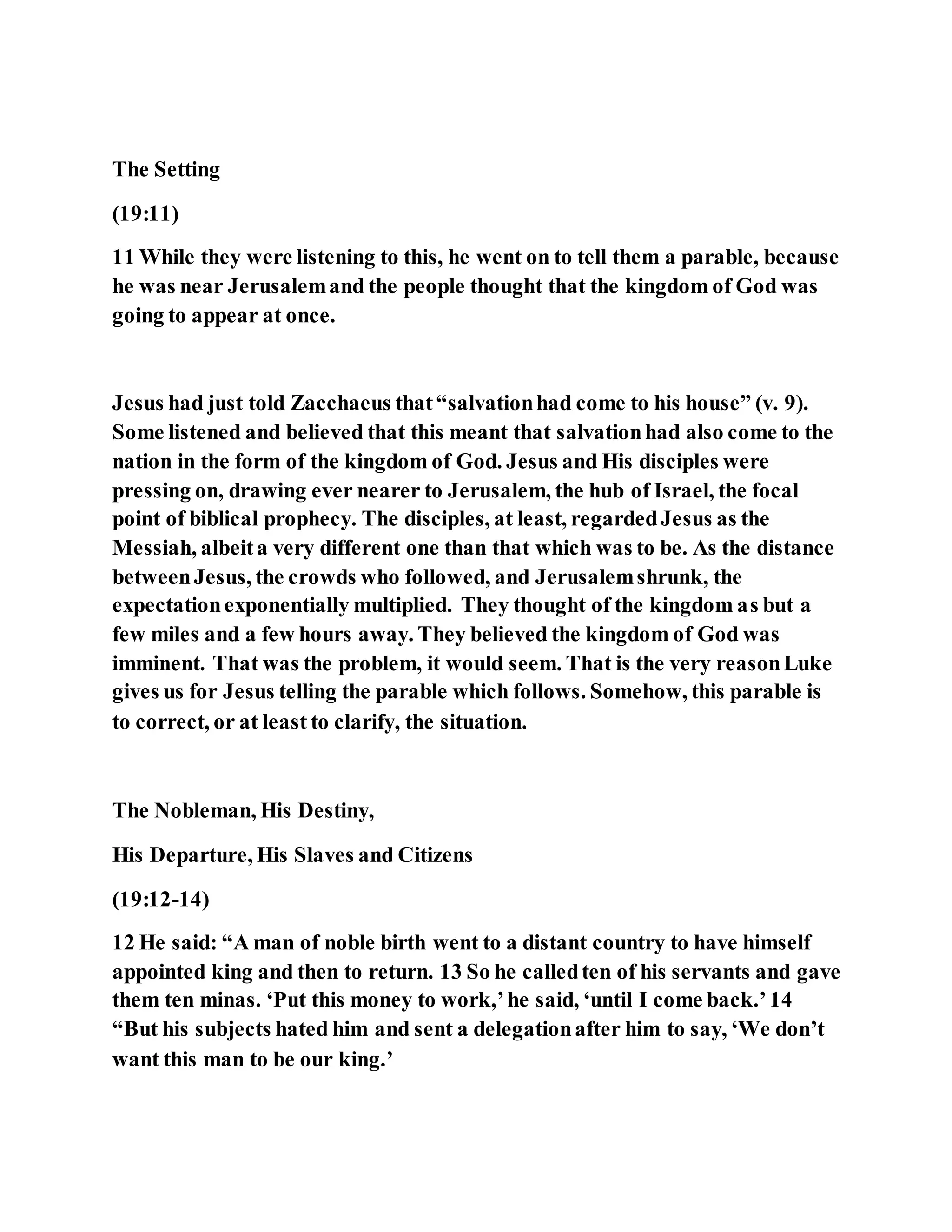 Jesus was telling a shocking parable